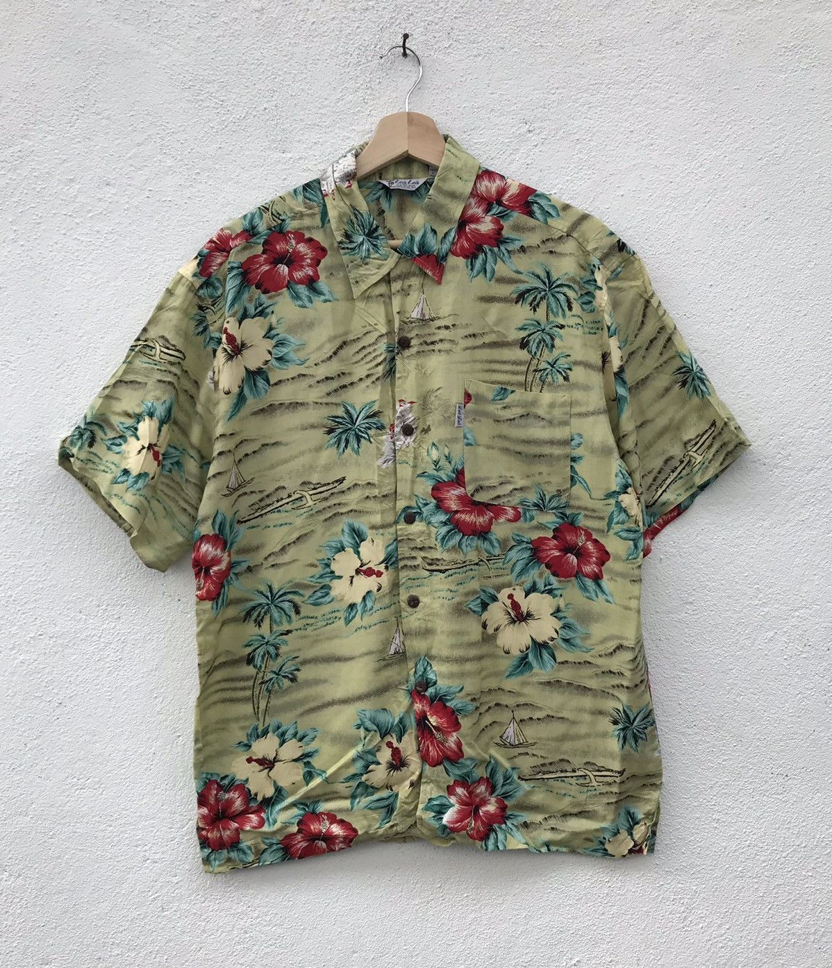Vintage Lea Lea Coconut Rayon Hawaiian Shirts Size US L / EU 52-54 / 3 - 1 Thumbnail