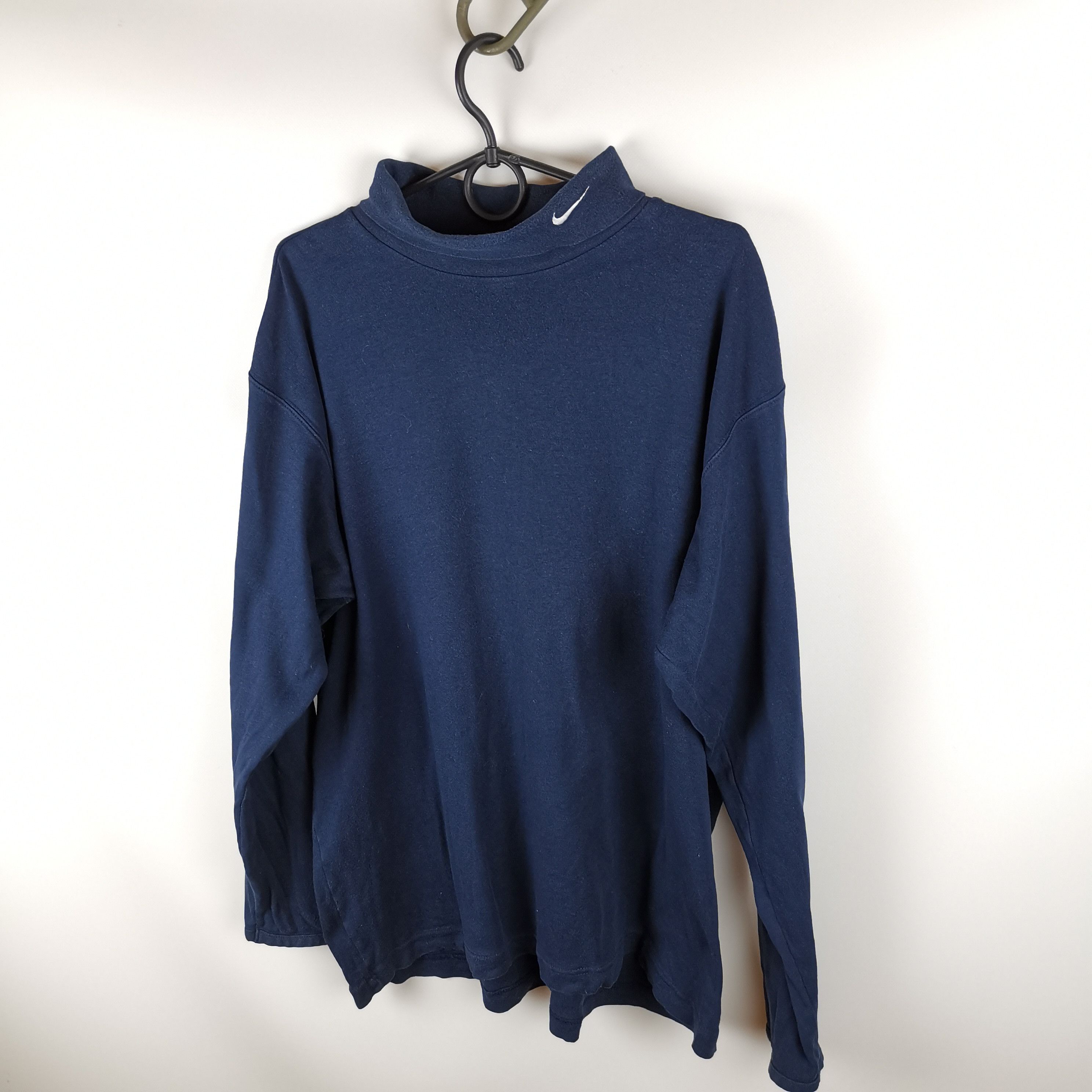 Nike Nike vintage y2k turtleneck blue logo swoosh longsleeve Size US L / EU 52-54 / 3 - 1 Thumbnail