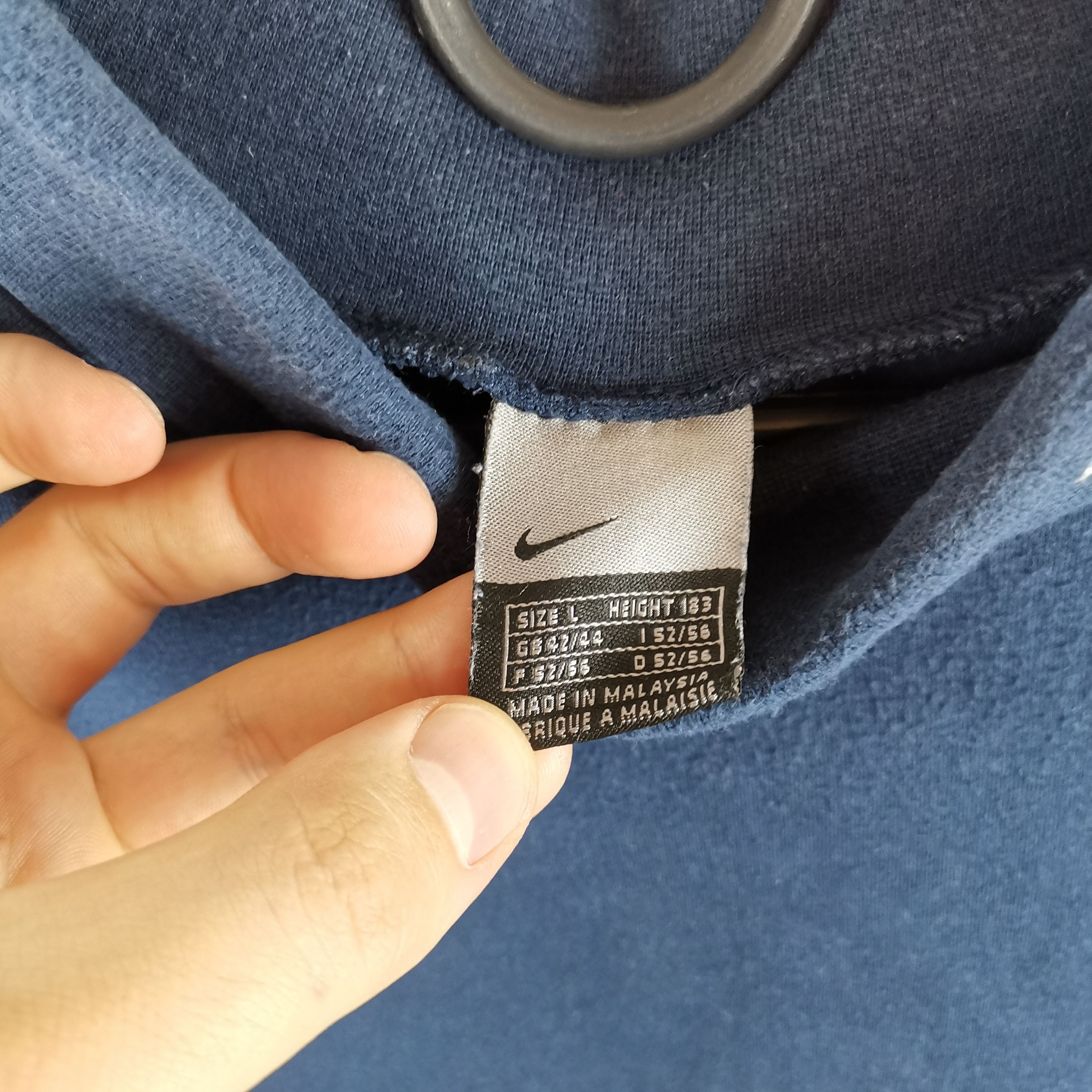 Nike Nike vintage y2k turtleneck blue logo swoosh longsleeve Size US L / EU 52-54 / 3 - 3 Thumbnail