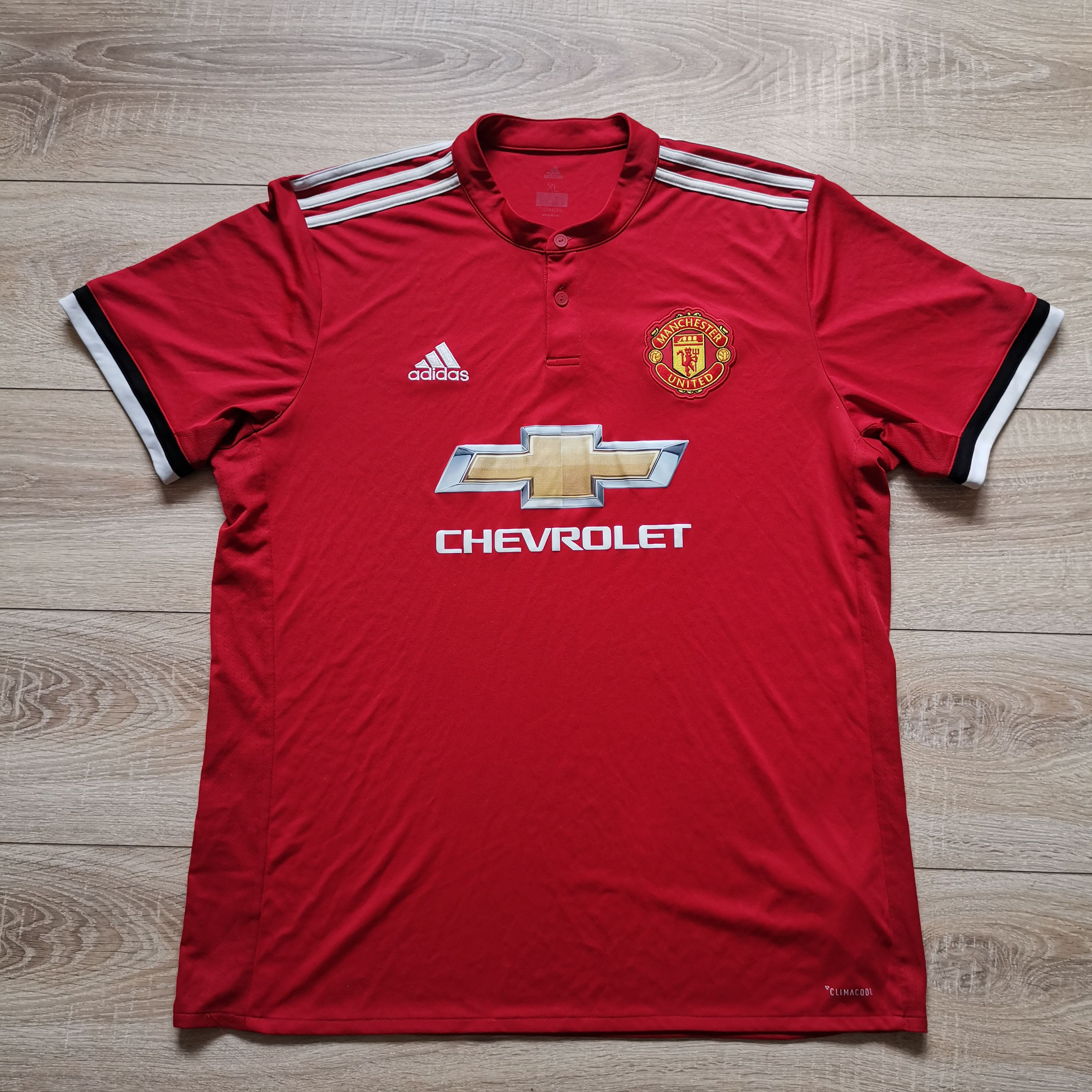 Adidas Adidas Manchester united 2017 2018 home soccer shirt Size US XL / EU 56 / 4 - 2 Thumbnail