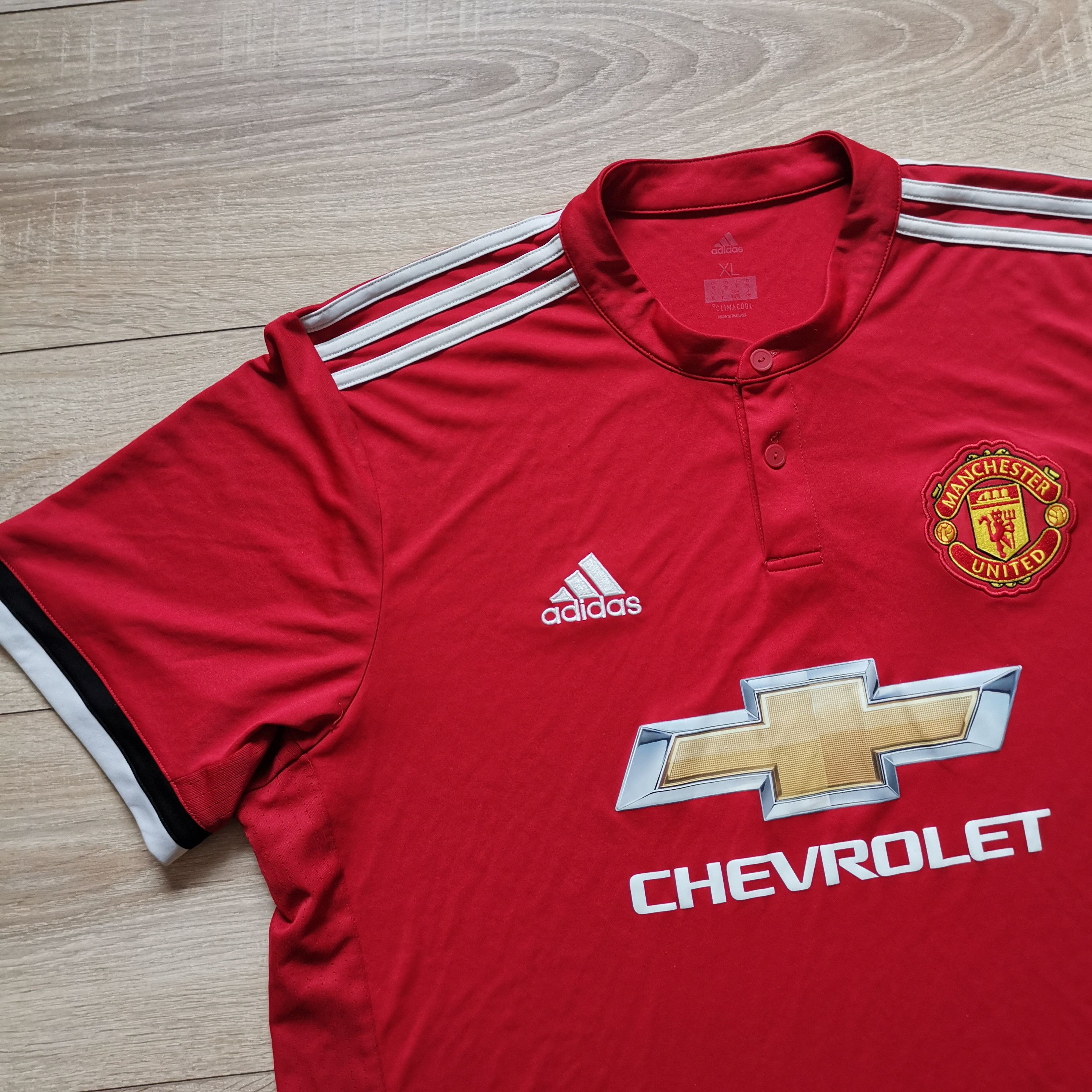 Adidas Adidas Manchester united 2017 2018 home soccer shirt Size US XL / EU 56 / 4 - 1 Thumbnail