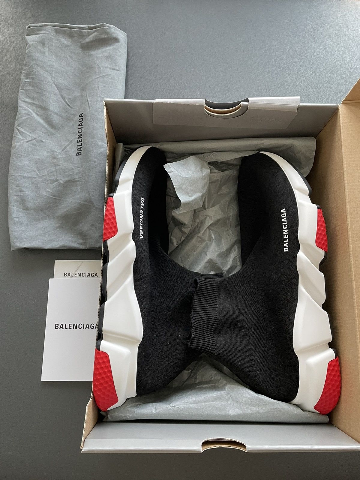 image of Balenciaga Speed 2.0 Limitededition Super Runway Sneaker in Black, Men's (Size 12.5)