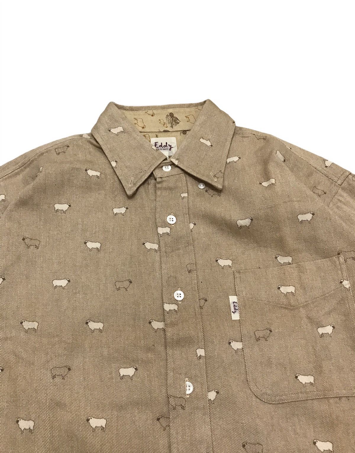 Japanese Brand Made In Japan Eddy Fin De Semaine Sheeps Shirt Size US L / EU 52-54 / 3 - 4 Thumbnail
