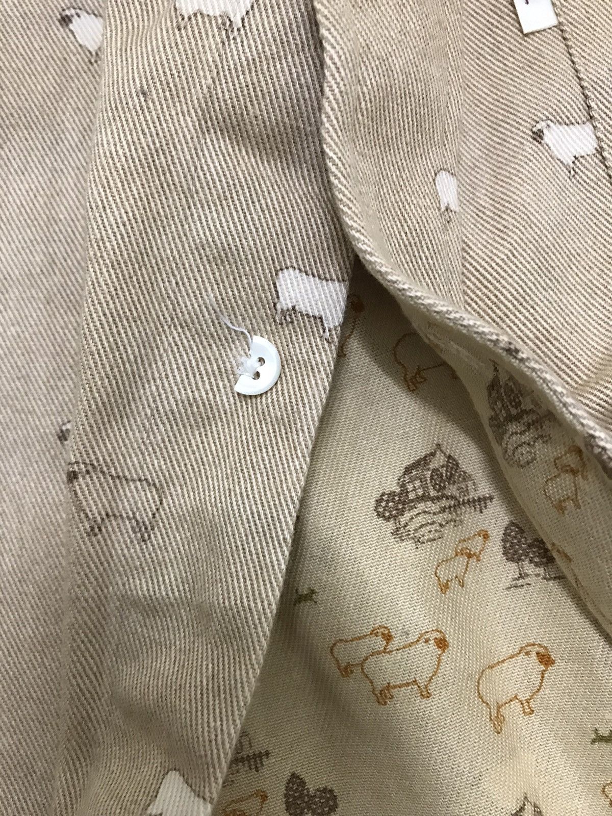 Japanese Brand Made In Japan Eddy Fin De Semaine Sheeps Shirt Size US L / EU 52-54 / 3 - 12 Thumbnail