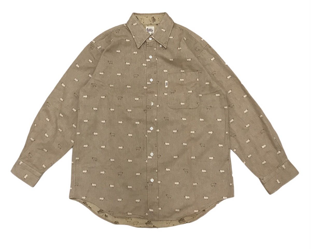 Japanese Brand Made In Japan Eddy Fin De Semaine Sheeps Shirt Size US L / EU 52-54 / 3 - 6 Thumbnail