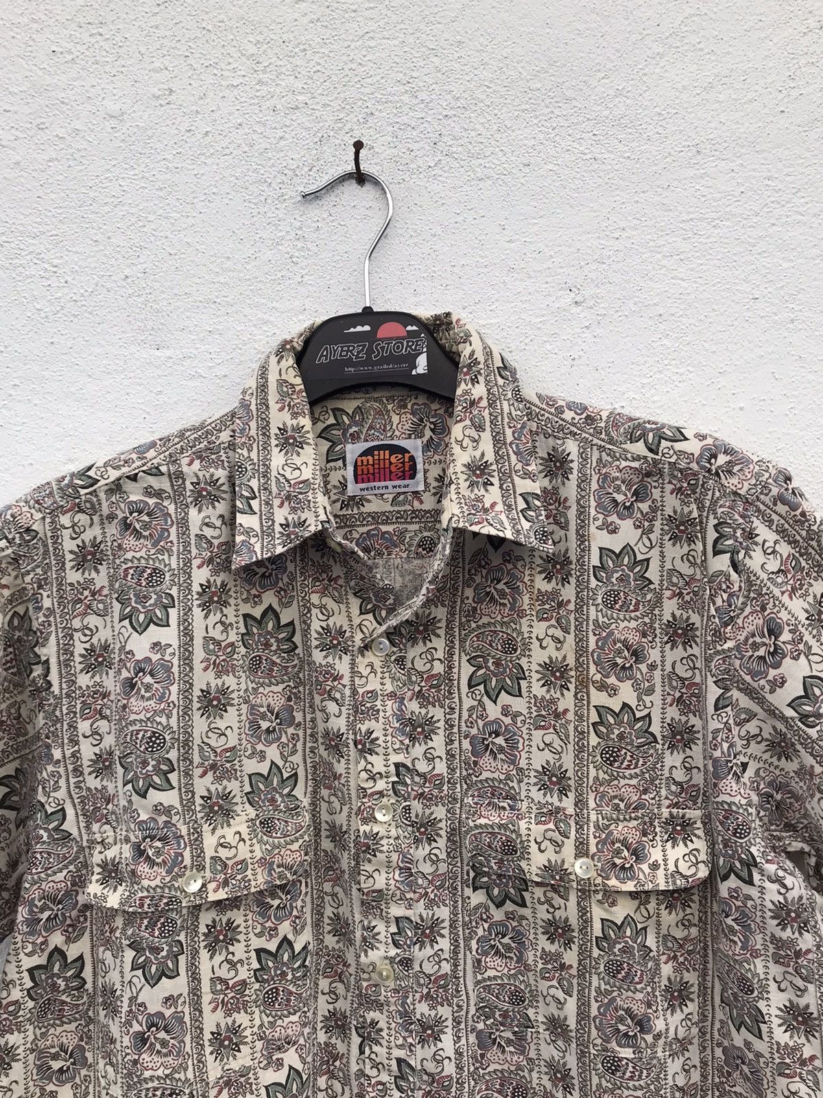 Japanese Brand Miller Western Wear Floral Shirt Size US L / EU 52-54 / 3 - 2 Thumbnail