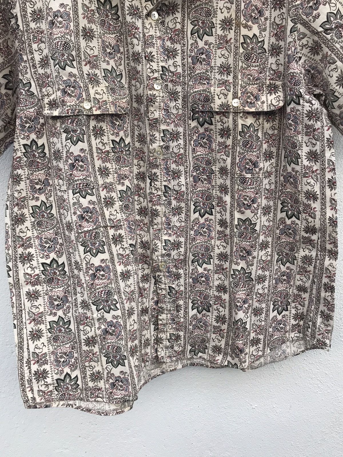 Japanese Brand Miller Western Wear Floral Shirt Size US L / EU 52-54 / 3 - 3 Thumbnail