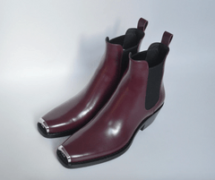 CALVIN KLEIN 205W39NYC SPAZZOLATO LEATHER COWBOY BOOTS SHOES $1400 Price  Cut!!