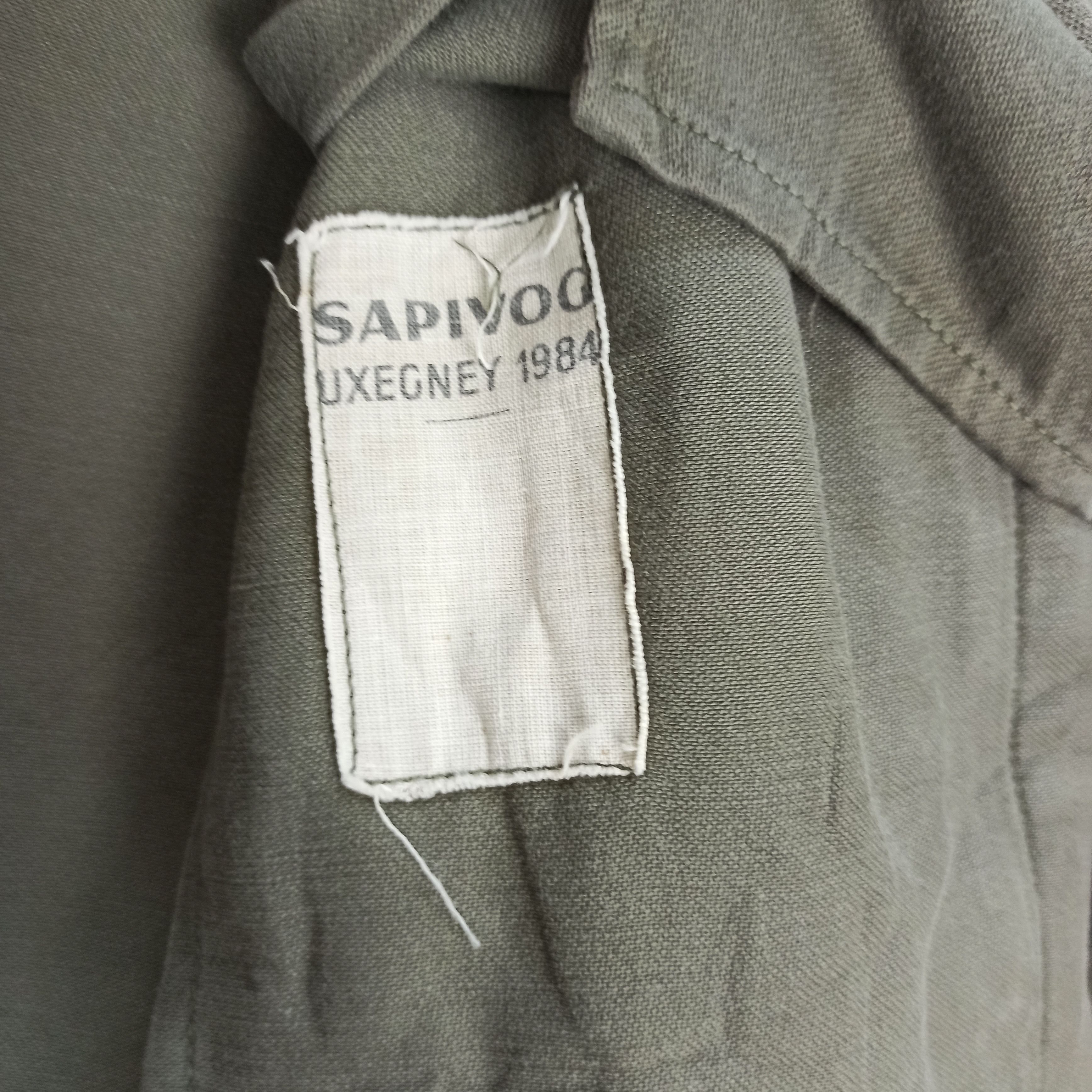 Other Rare🔥 Uniform Military SAPIVOG UXEGNEY1984 Armee Francaise Size US M / EU 48-50 / 2 - 10 Thumbnail