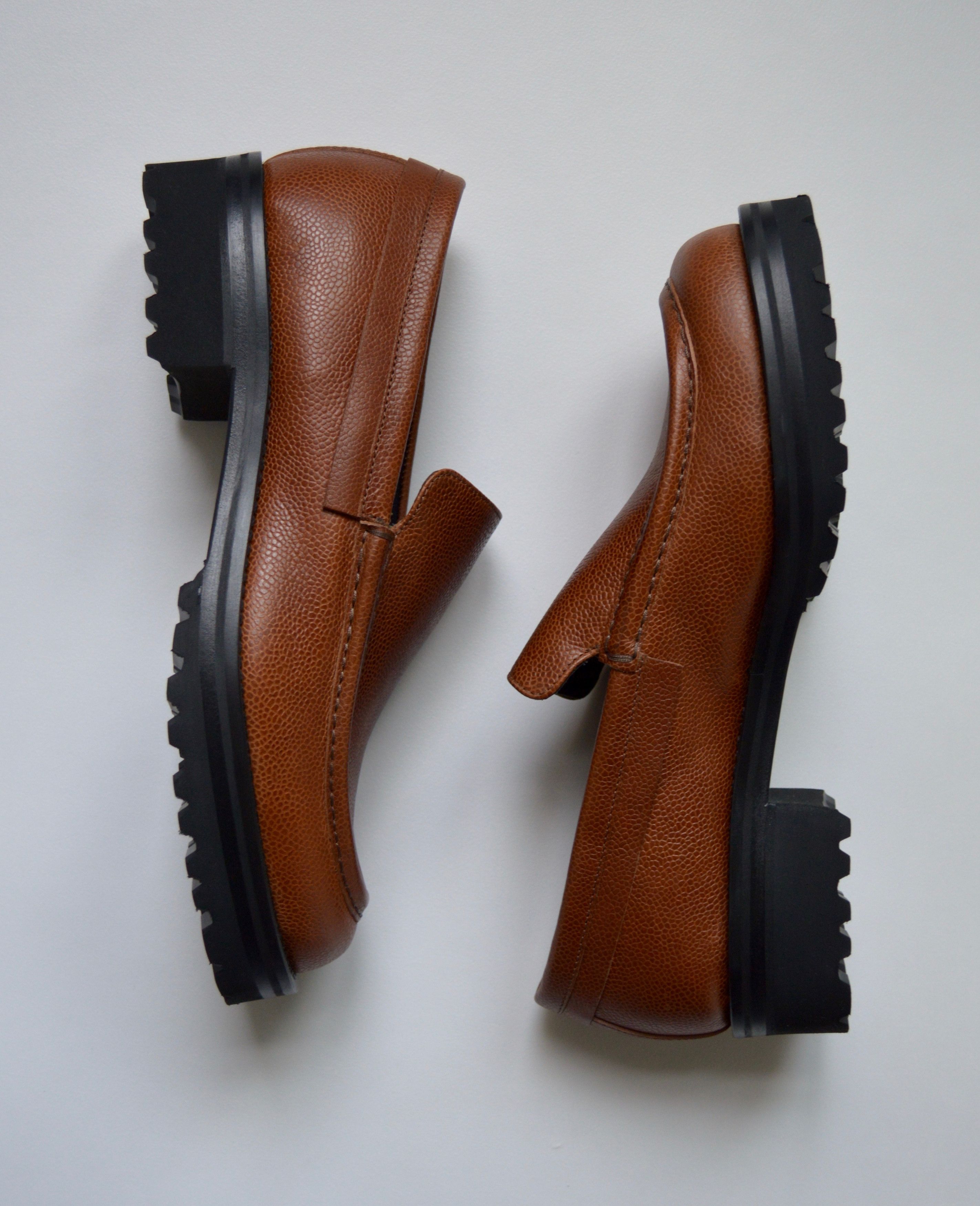 image of Marni A/w 17 Commando Sole Leather Loafers in Cognac Brown, Men's (Size 11)