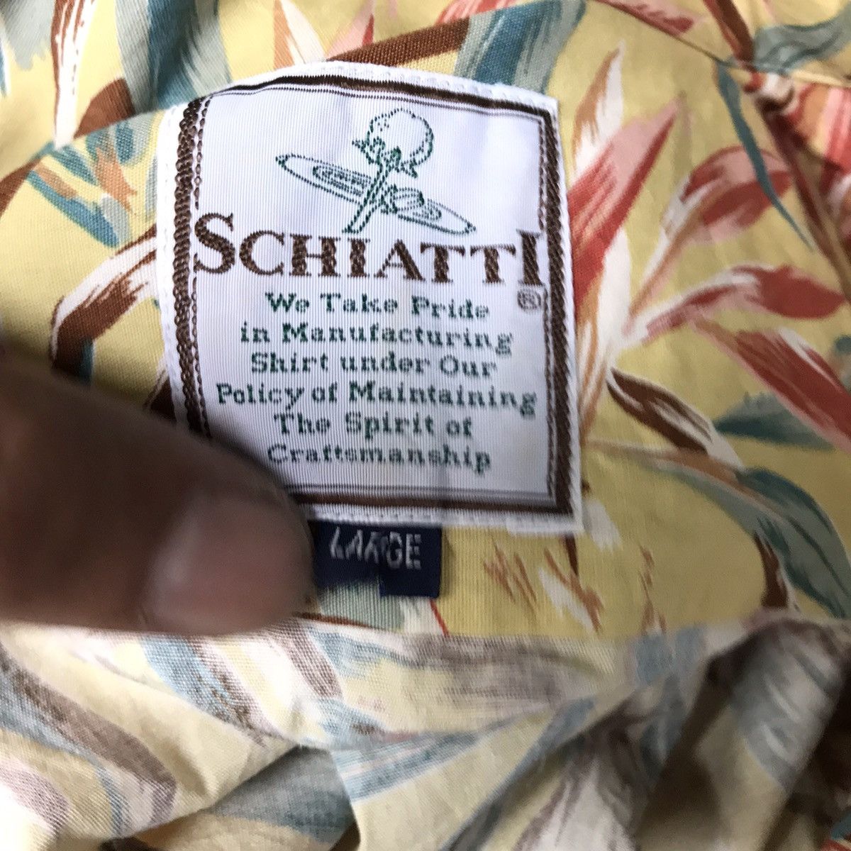 Japanese Brand Vintage Schiatti Floral Design Shirt Size US L / EU 52-54 / 3 - 11 Thumbnail
