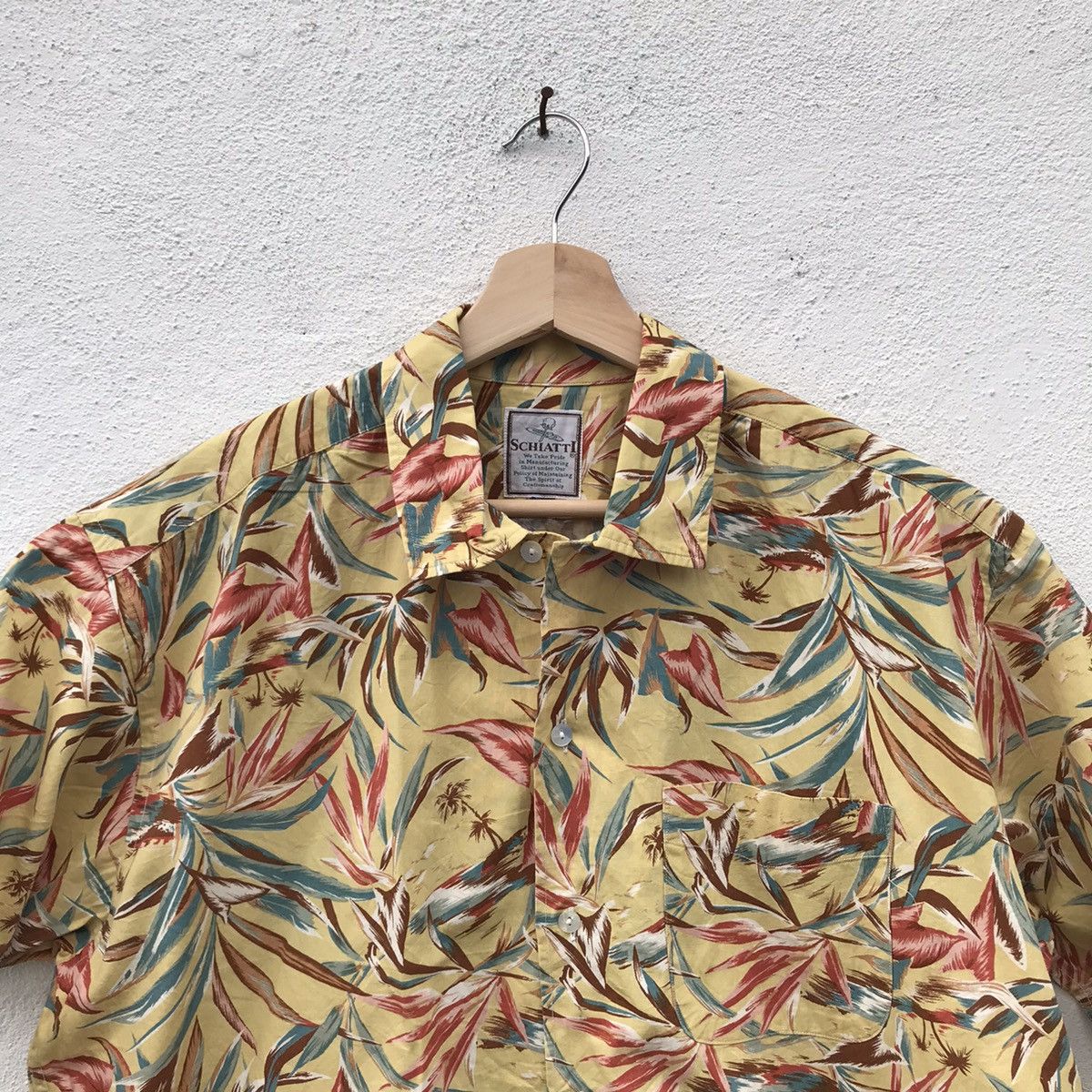 Japanese Brand Vintage Schiatti Floral Design Shirt Size US L / EU 52-54 / 3 - 2 Thumbnail