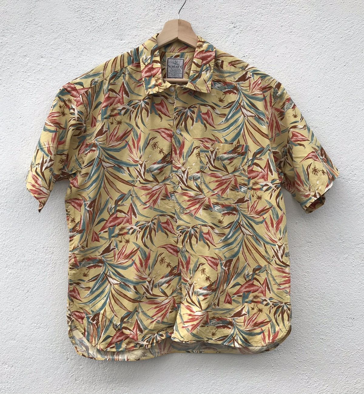 Japanese Brand Vintage Schiatti Floral Design Shirt Size US L / EU 52-54 / 3 - 1 Thumbnail
