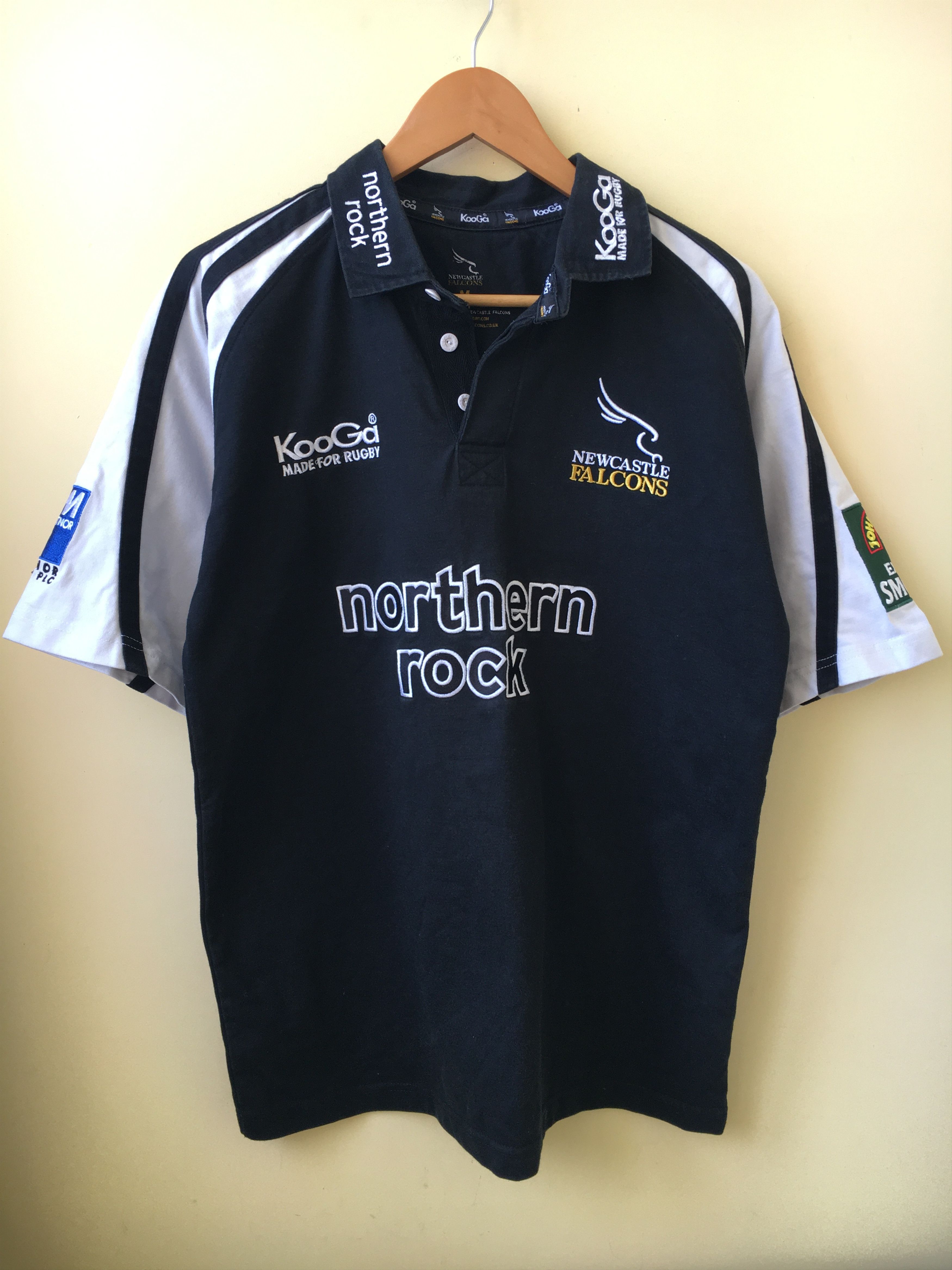 Newcastle Falcons Jersey 2004/2005 Retro Rugby Union Mens