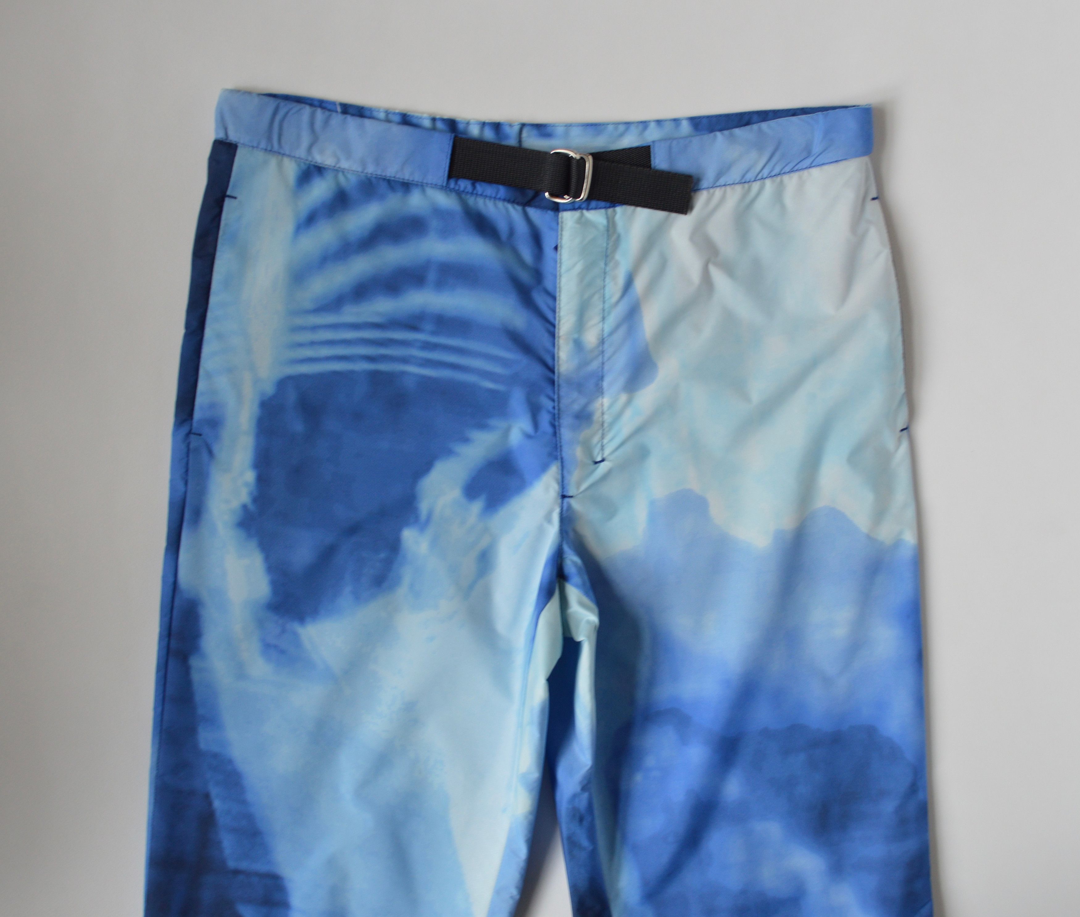 Prada S/S 2000 Tie Dye Tech Nylon Trousers Size US 30 / EU 46 - 2 Thumbnail