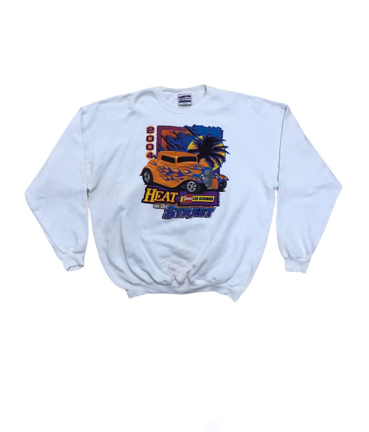 Hanes × Vintage Vintage American Hot Rod Les Schwab 2004 Hip Hop Rare Size US XL / EU 56 / 4 - 1 Thumbnail