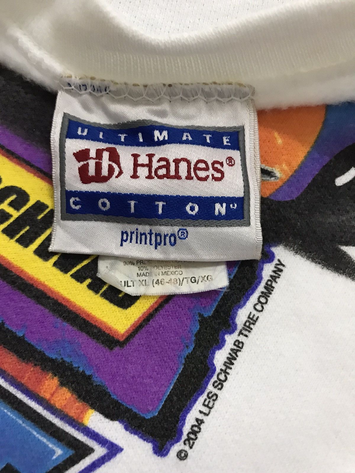 Hanes × Vintage Vintage American Hot Rod Les Schwab 2004 Hip Hop Rare Size US XL / EU 56 / 4 - 4 Thumbnail