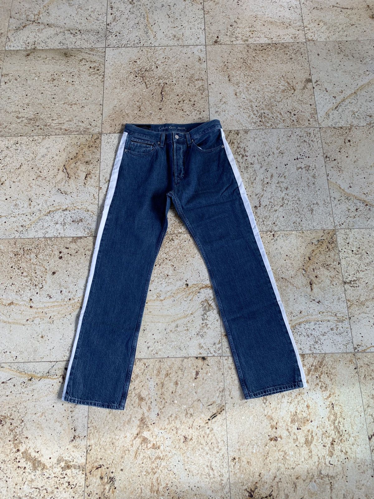 Calvin Klein A$AP x Calvin Blue High Waisted Denim Size US 31 - 1 Thumbnail