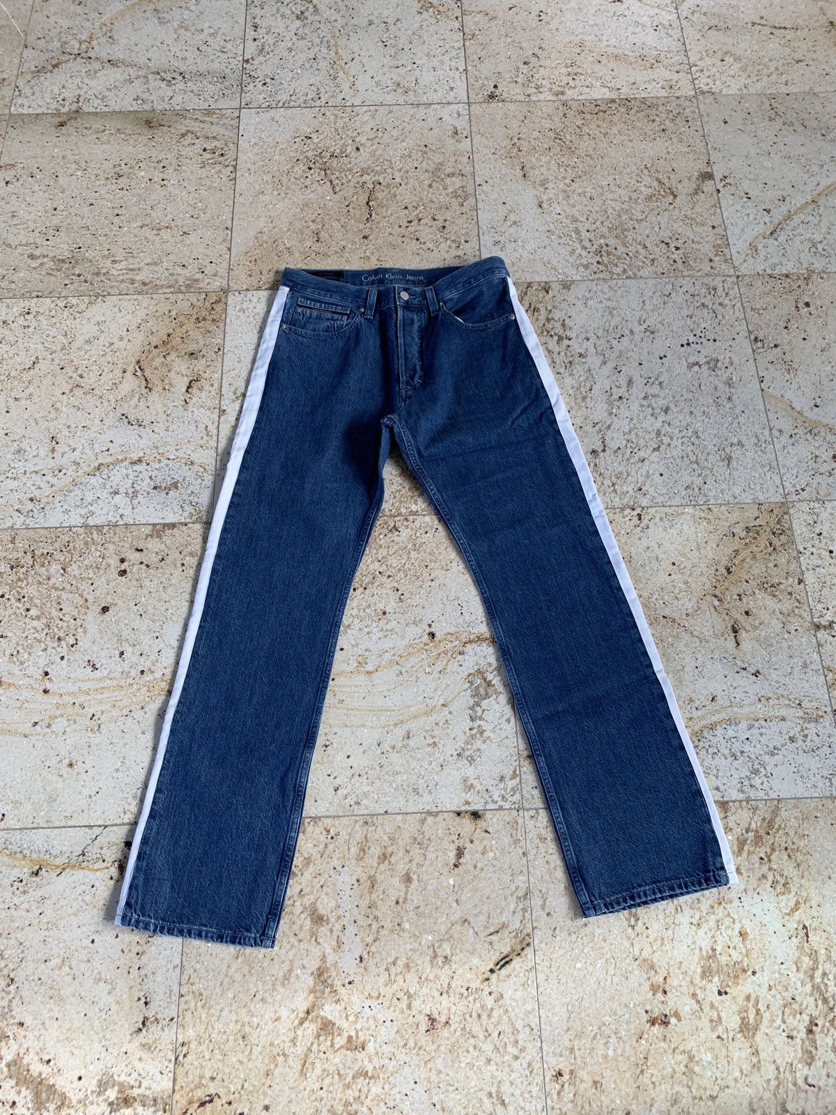 Calvin Klein A$AP x Calvin Blue High Waisted Denim Size US 31 - 2 Thumbnail