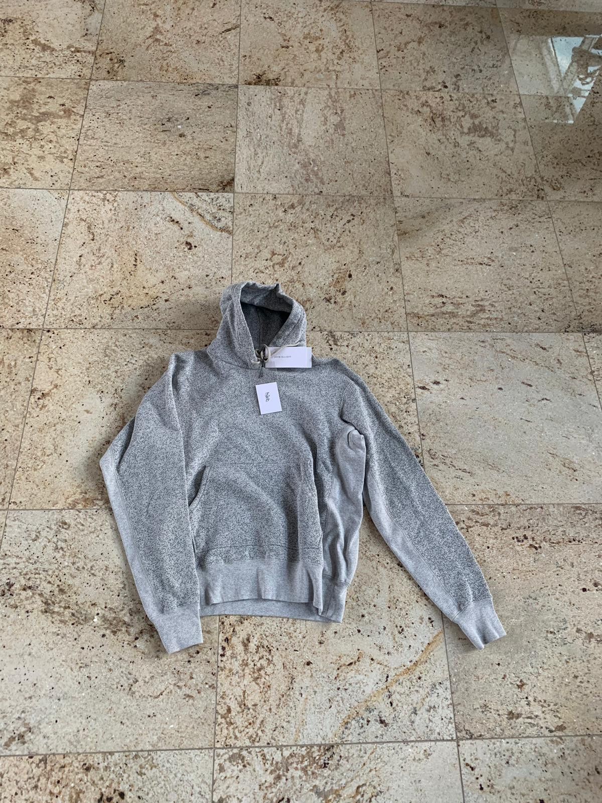 image of John Elliott Spec Fleece Hoodie In Grey, Men's (Size Small)