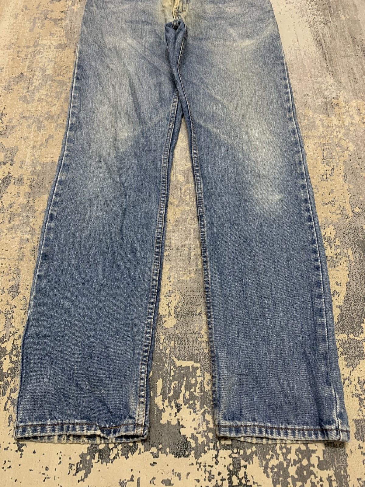 Levi's Levi's 505 Regular Fit Jeans Light Wash Straight Leg Denim Size US 31 - 3 Thumbnail