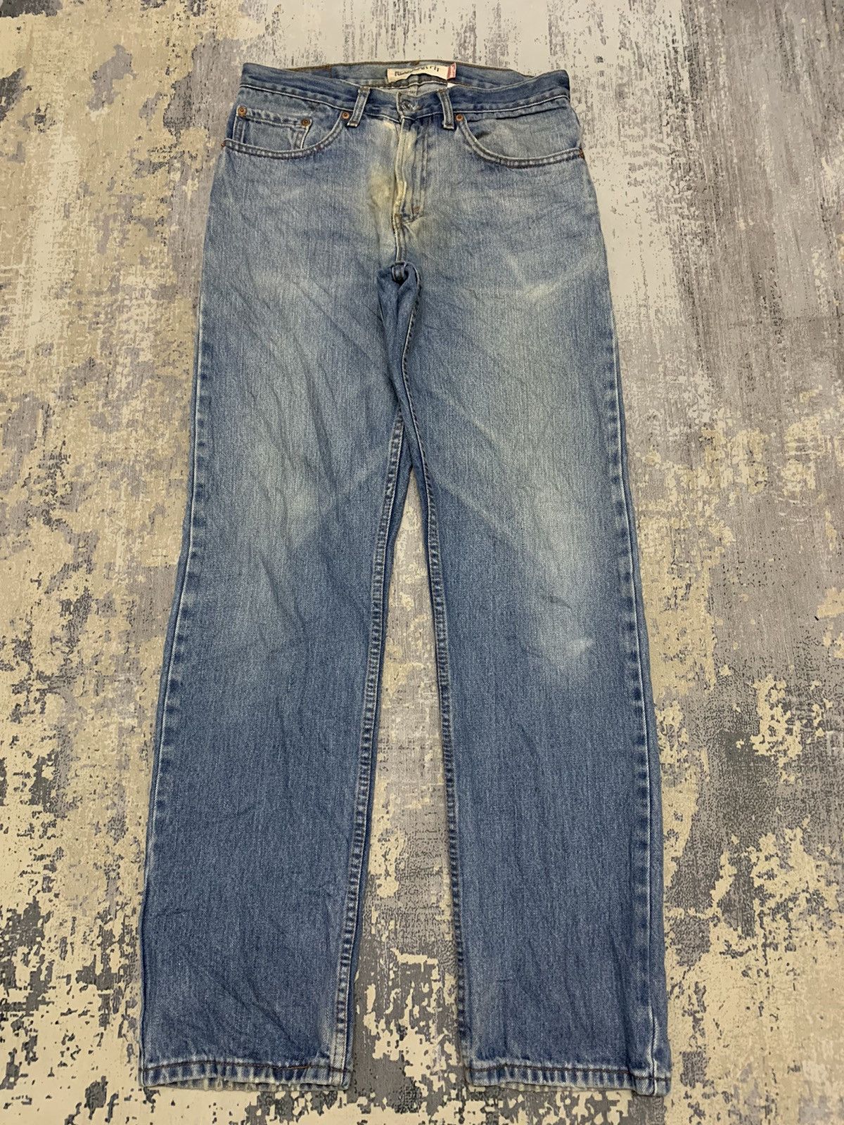Levi's Levi's 505 Regular Fit Jeans Light Wash Straight Leg Denim Size US 31 - 1 Thumbnail
