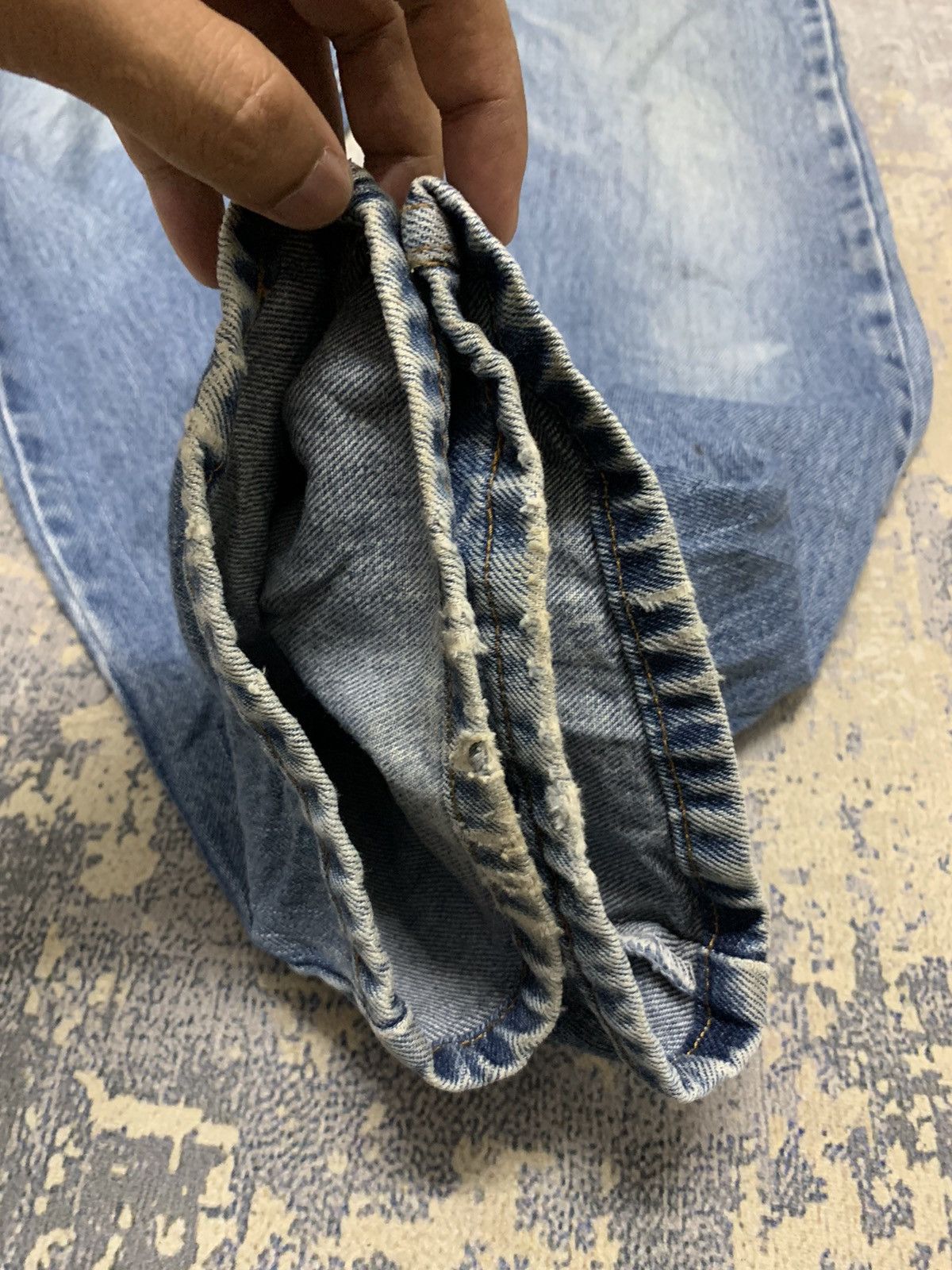 Levi's Levi's 505 Regular Fit Jeans Light Wash Straight Leg Denim Size US 31 - 6 Thumbnail