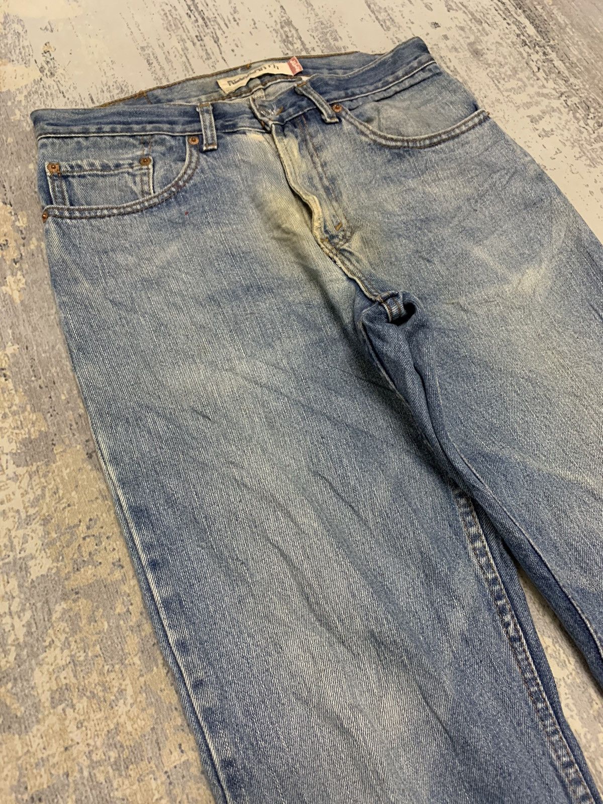 Levi's Levi's 505 Regular Fit Jeans Light Wash Straight Leg Denim Size US 31 - 4 Thumbnail