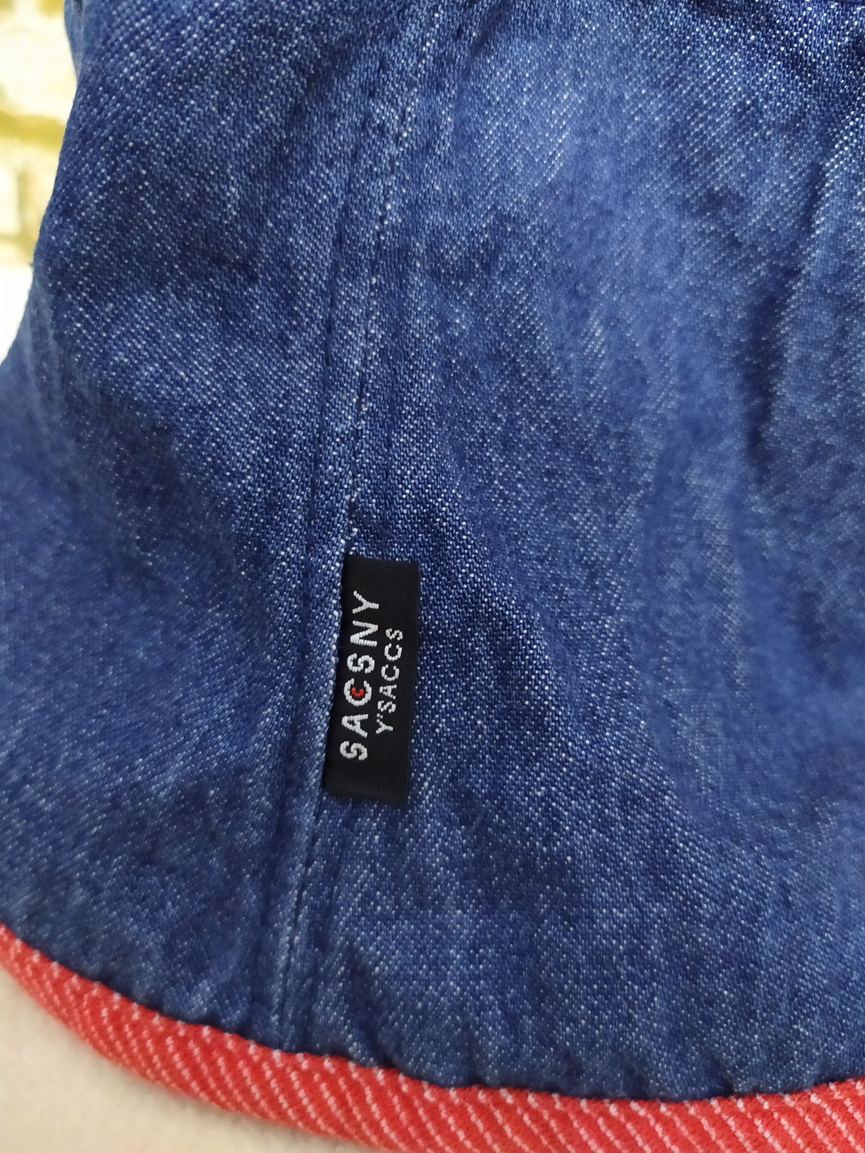 Vintage Y'SACCS YOHJI YAMAMOTO 2 REVERSE HICKORY DENIM BUCKET (C71) Size ONE SIZE - 2 Thumbnail