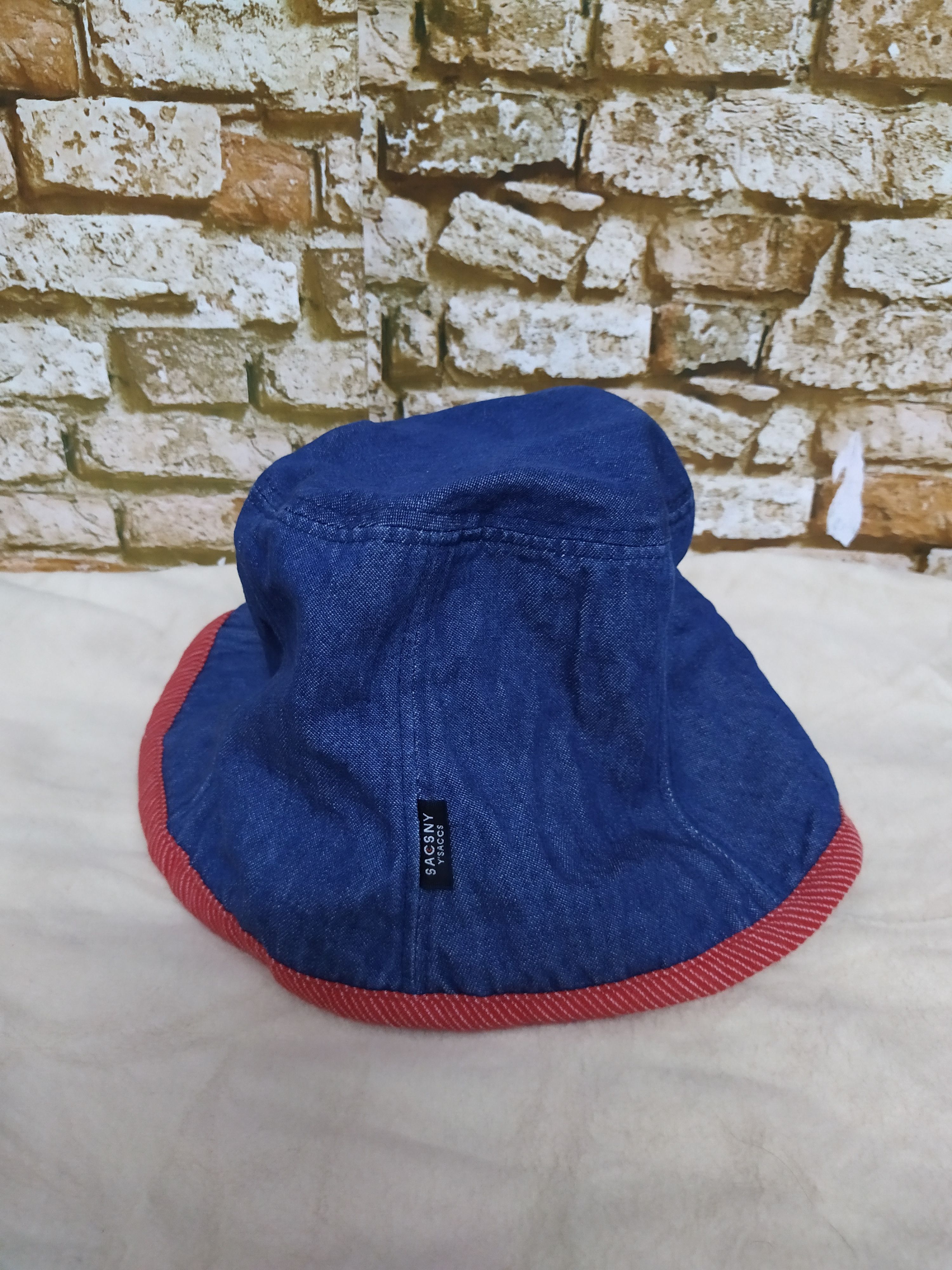 Vintage Y'SACCS YOHJI YAMAMOTO 2 REVERSE HICKORY DENIM BUCKET (C71) Size ONE SIZE - 1 Thumbnail