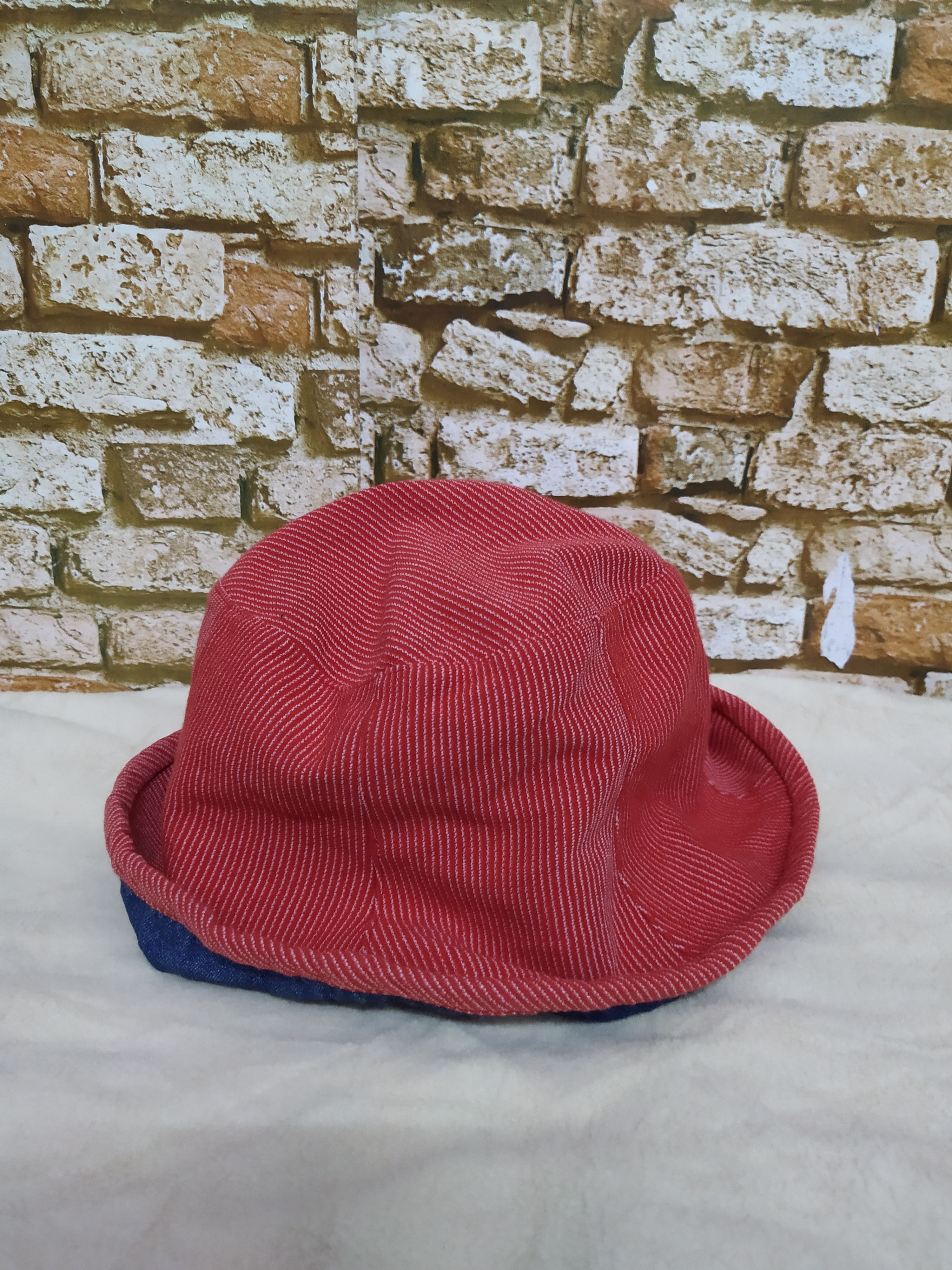 Vintage Y'SACCS YOHJI YAMAMOTO 2 REVERSE HICKORY DENIM BUCKET (C71) Size ONE SIZE - 3 Thumbnail