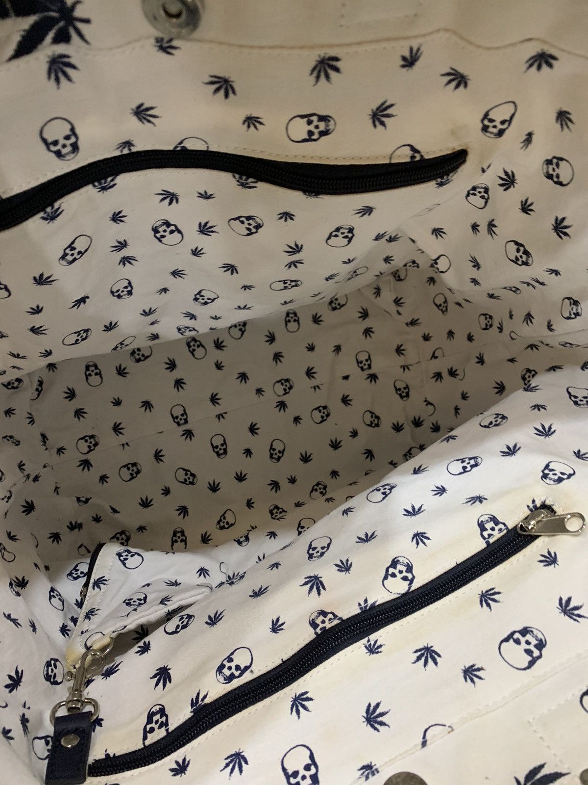 Lucien Pellat-Finet LPF SKULLS HEMP TOTE BAG Size ONE SIZE - 6 Thumbnail