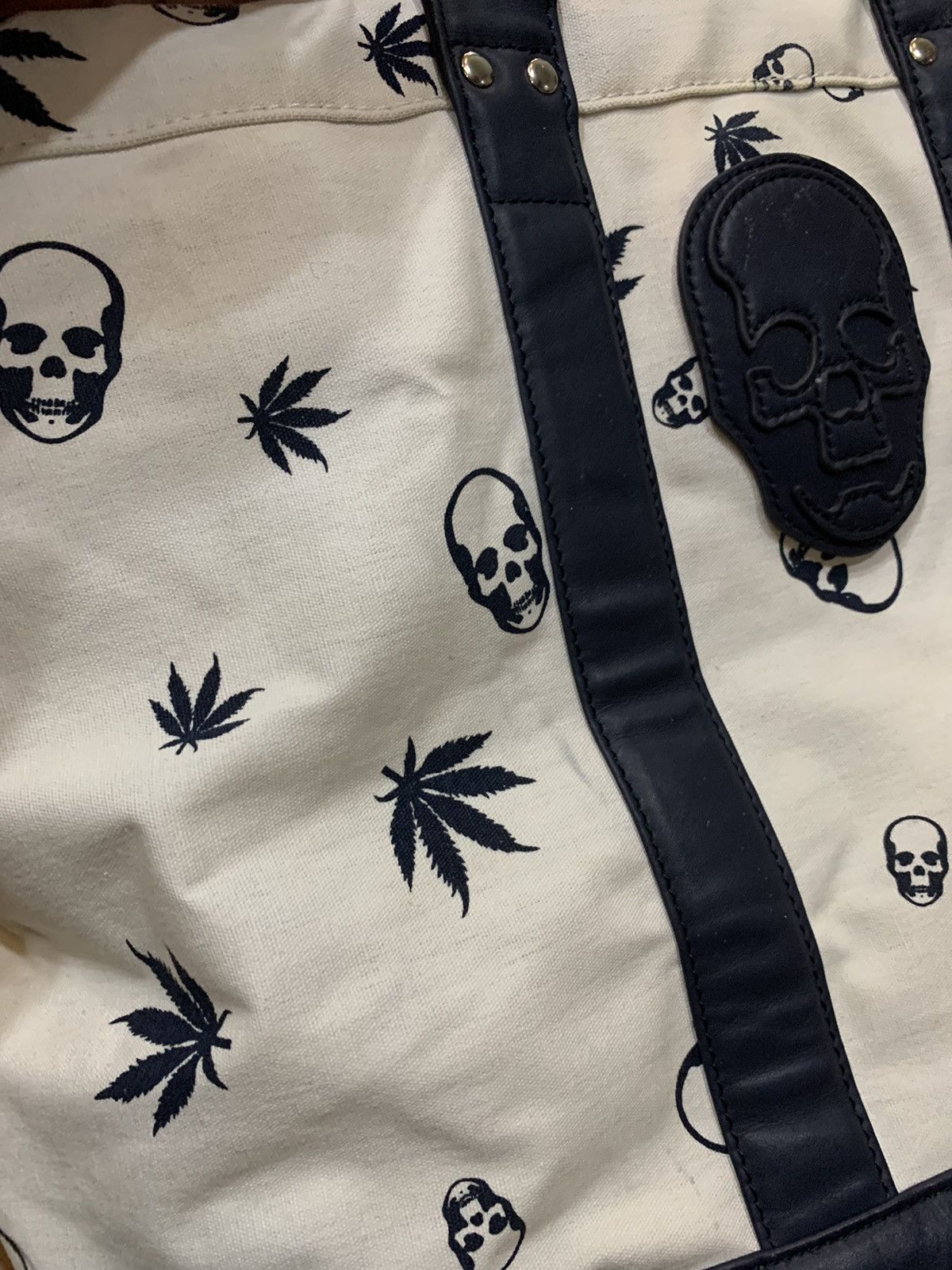 Lucien Pellat-Finet LPF SKULLS HEMP TOTE BAG Size ONE SIZE - 5 Thumbnail