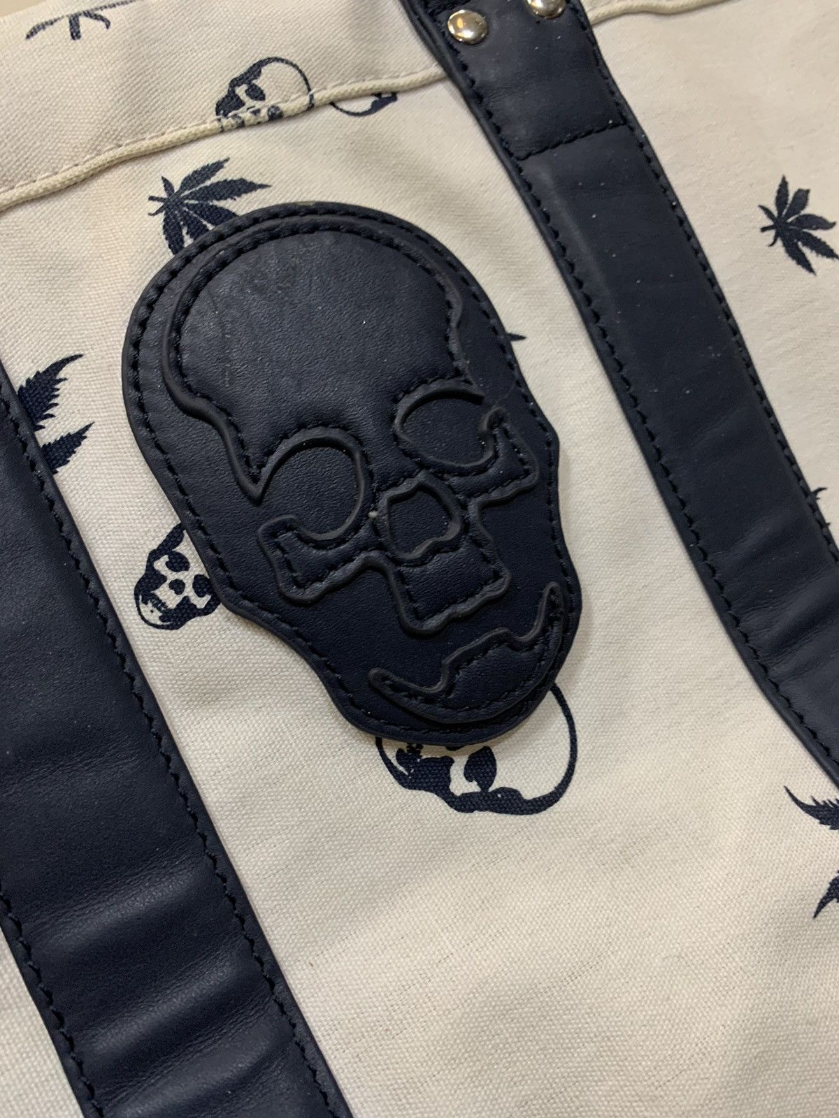 Lucien Pellat-Finet LPF SKULLS HEMP TOTE BAG Size ONE SIZE - 3 Thumbnail