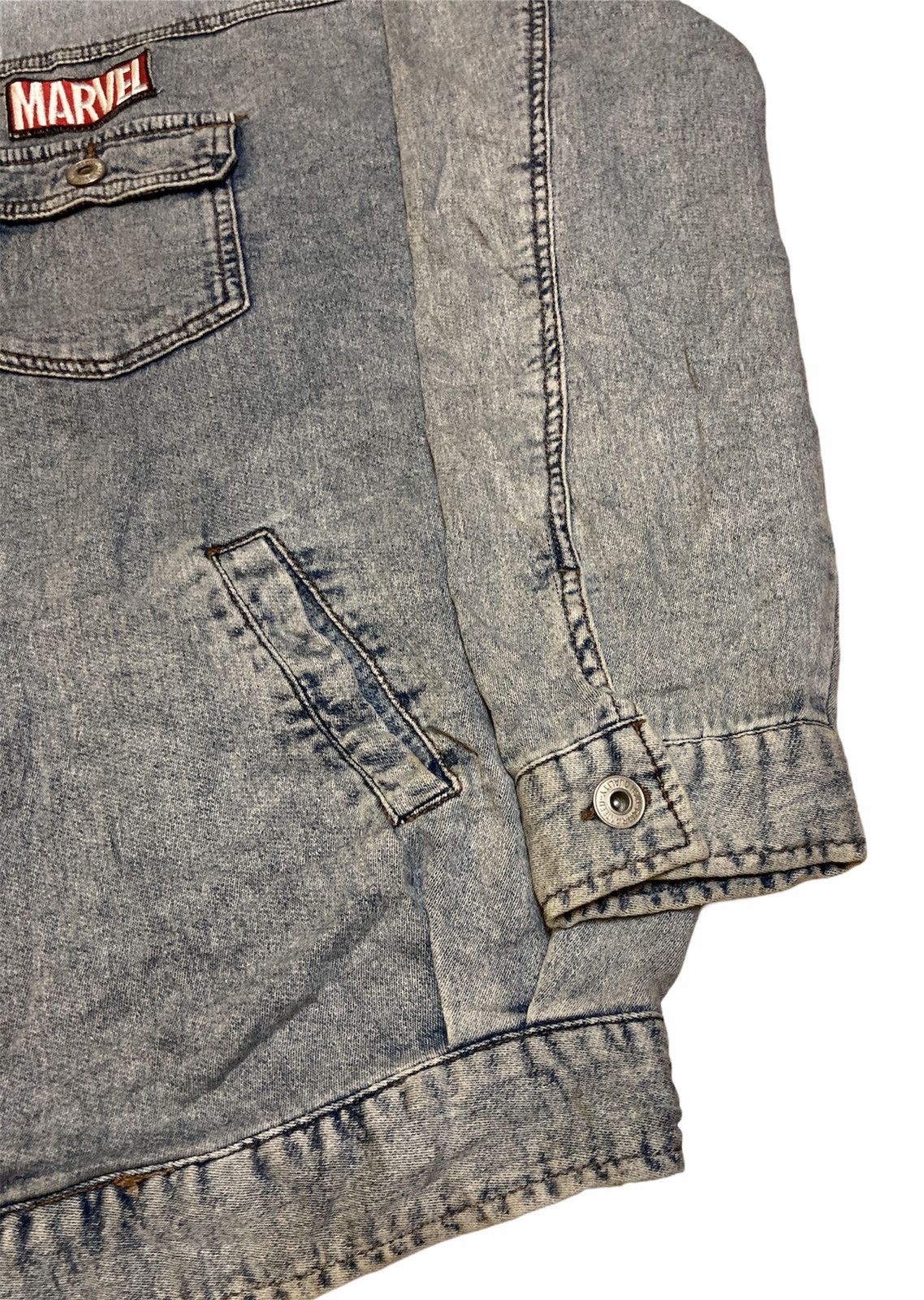 Japanese Brand × Marvel Comics MARVEL STRECHABLE DENIM JACKET Size US L / EU 52-54 / 3 - 5 Thumbnail