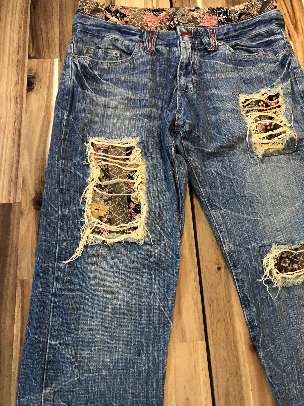 Japanese Brand Guaranteed High Quality Patchwork Japanese Denim Jeans Size US 32 / EU 48 - 4 Thumbnail