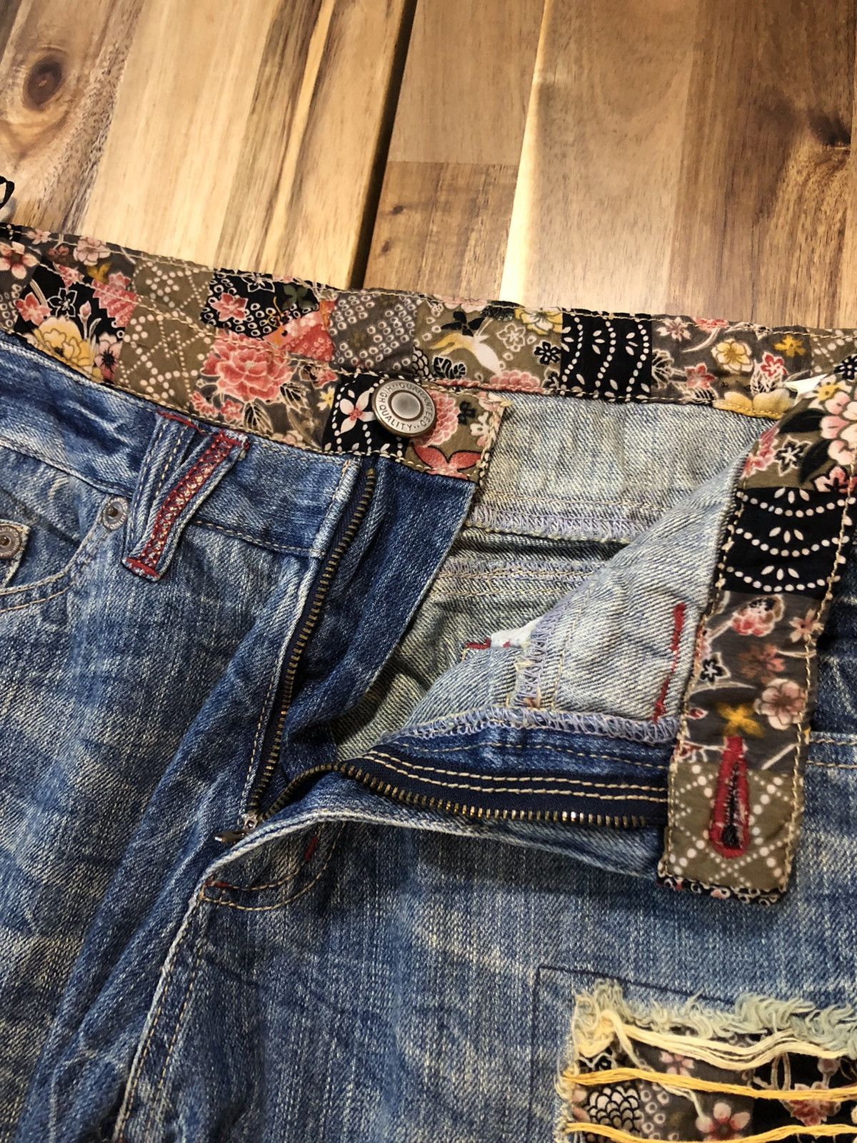 Japanese Brand Guaranteed High Quality Patchwork Japanese Denim Jeans Size US 32 / EU 48 - 5 Thumbnail