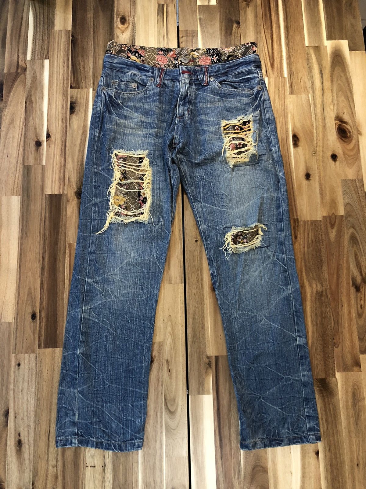 Japanese Brand Guaranteed High Quality Patchwork Japanese Denim Jeans Size US 32 / EU 48 - 1 Thumbnail
