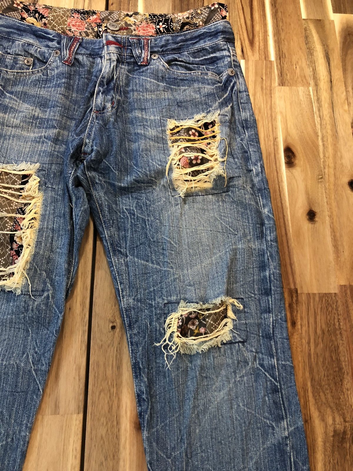 Japanese Brand Guaranteed High Quality Patchwork Japanese Denim Jeans Size US 32 / EU 48 - 3 Thumbnail