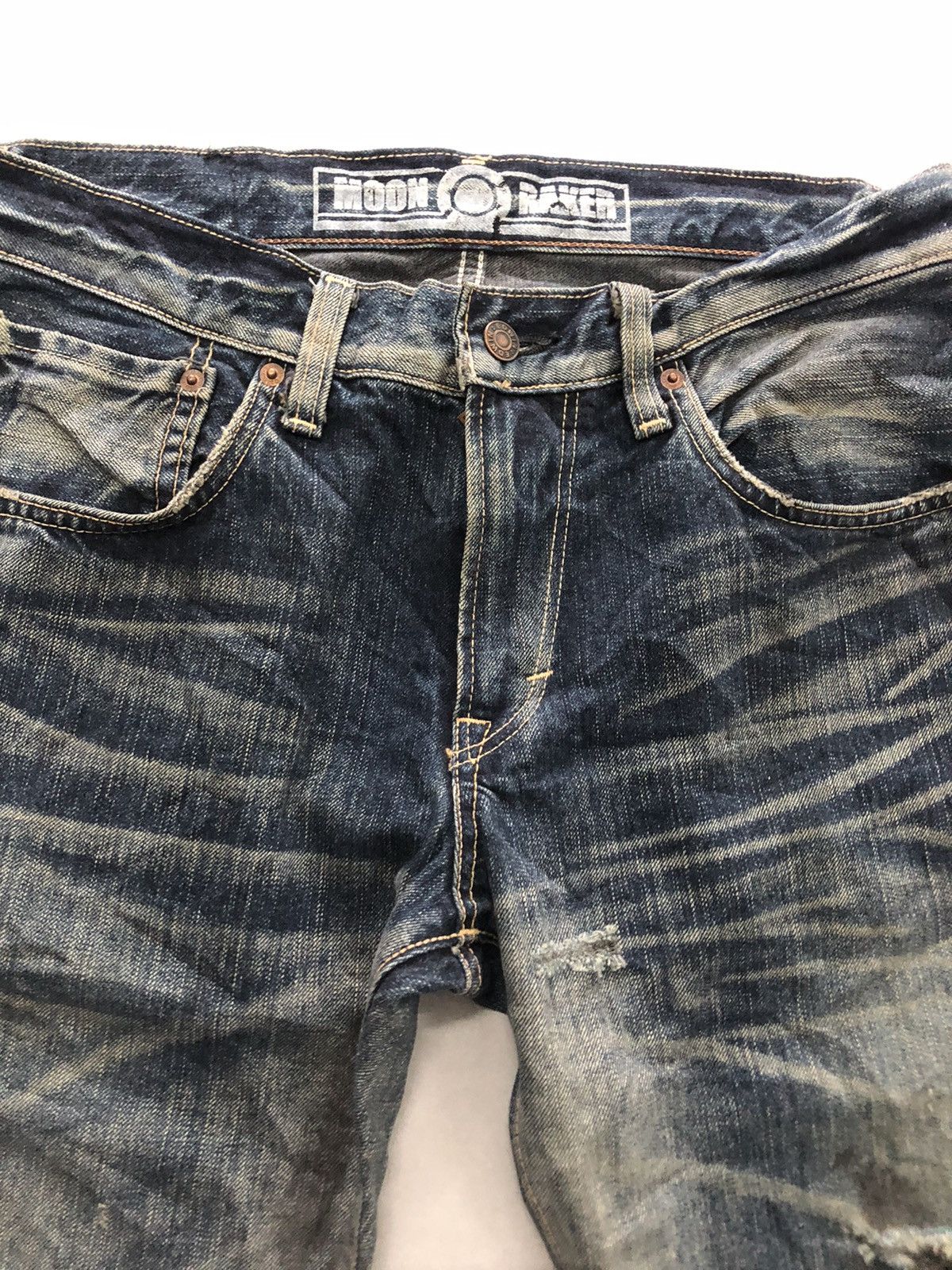 Edwin Edwin 503 Moon Raker TRASHED Denim Size US 32 / EU 48 - 5 Thumbnail