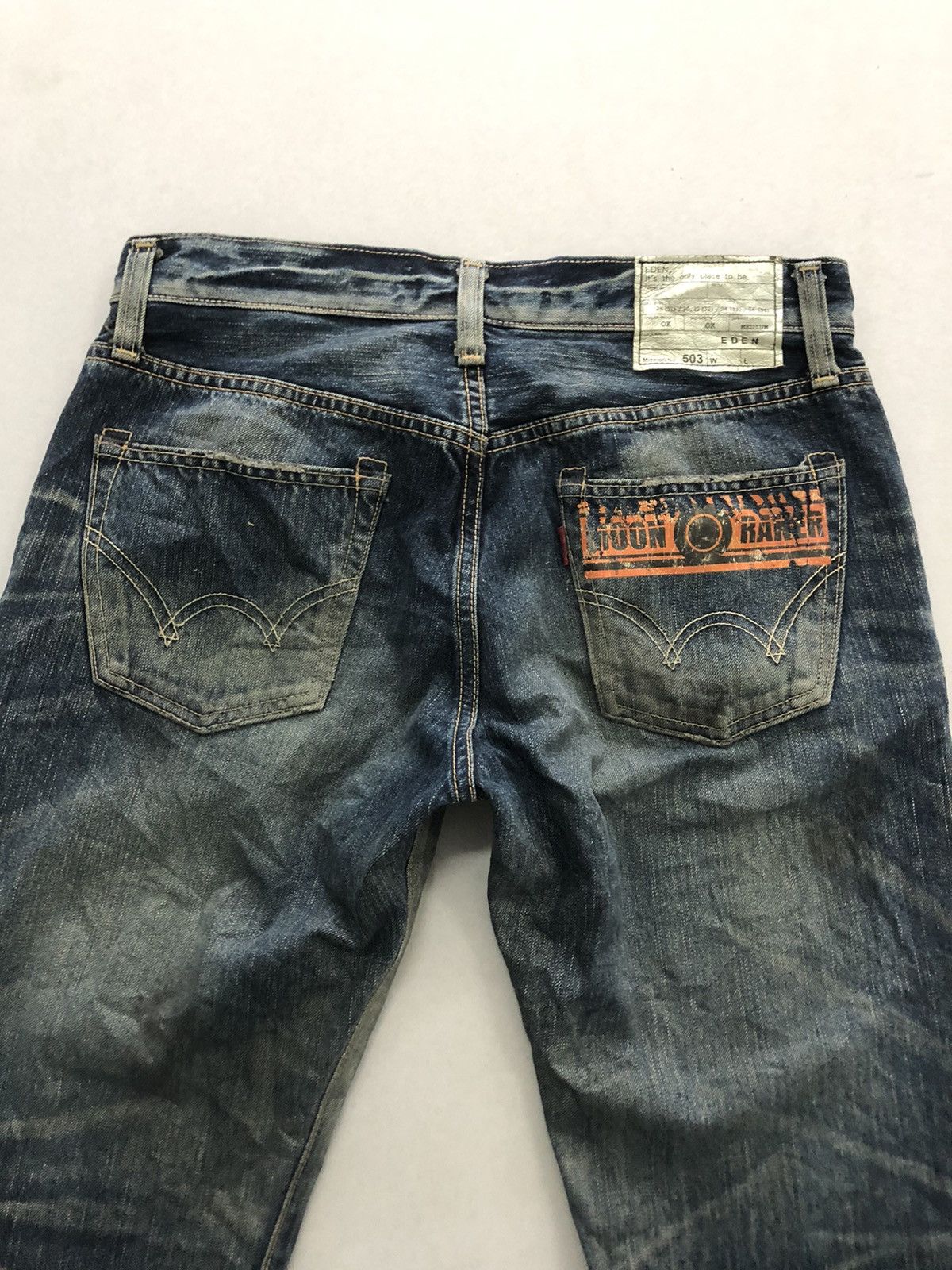 Edwin Edwin 503 Moon Raker TRASHED Denim Size US 32 / EU 48 - 7 Thumbnail