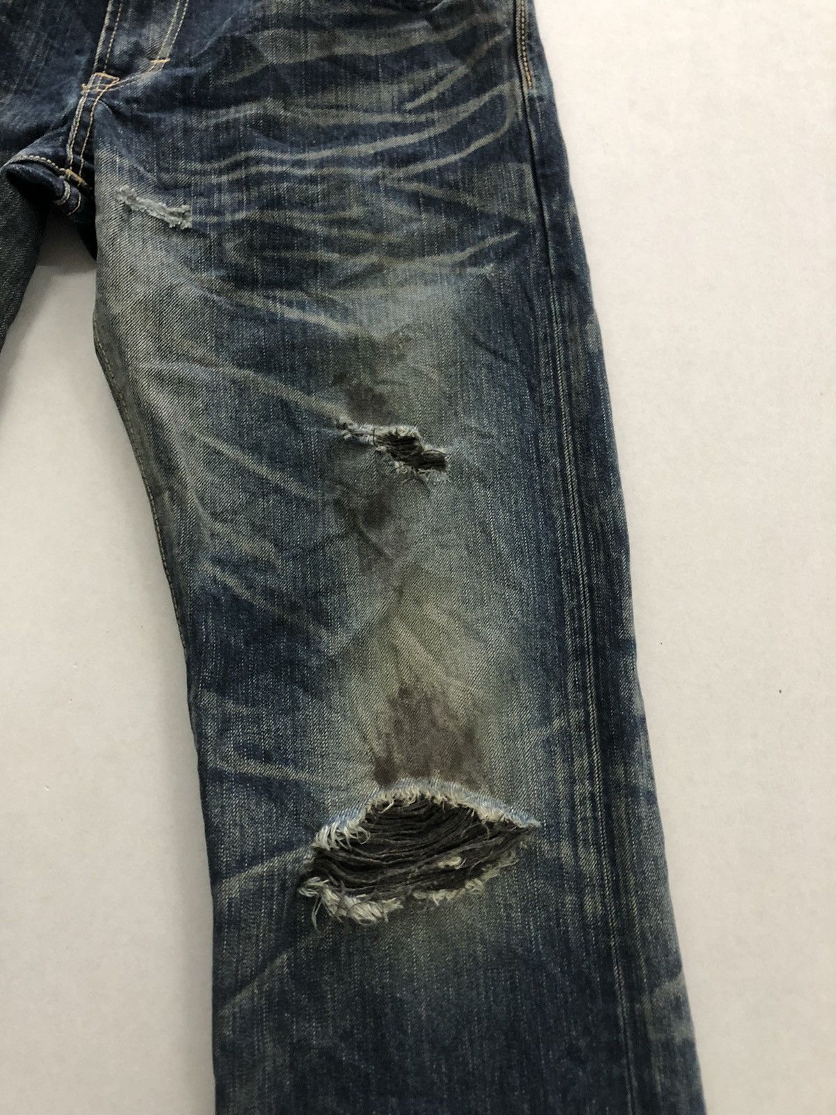 Edwin Edwin 503 Moon Raker TRASHED Denim Size US 32 / EU 48 - 3 Thumbnail