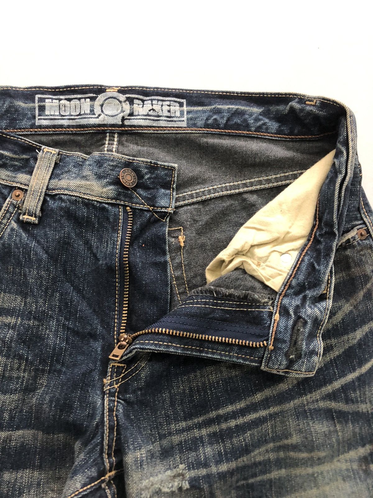 Edwin Edwin 503 Moon Raker TRASHED Denim Size US 32 / EU 48 - 6 Thumbnail