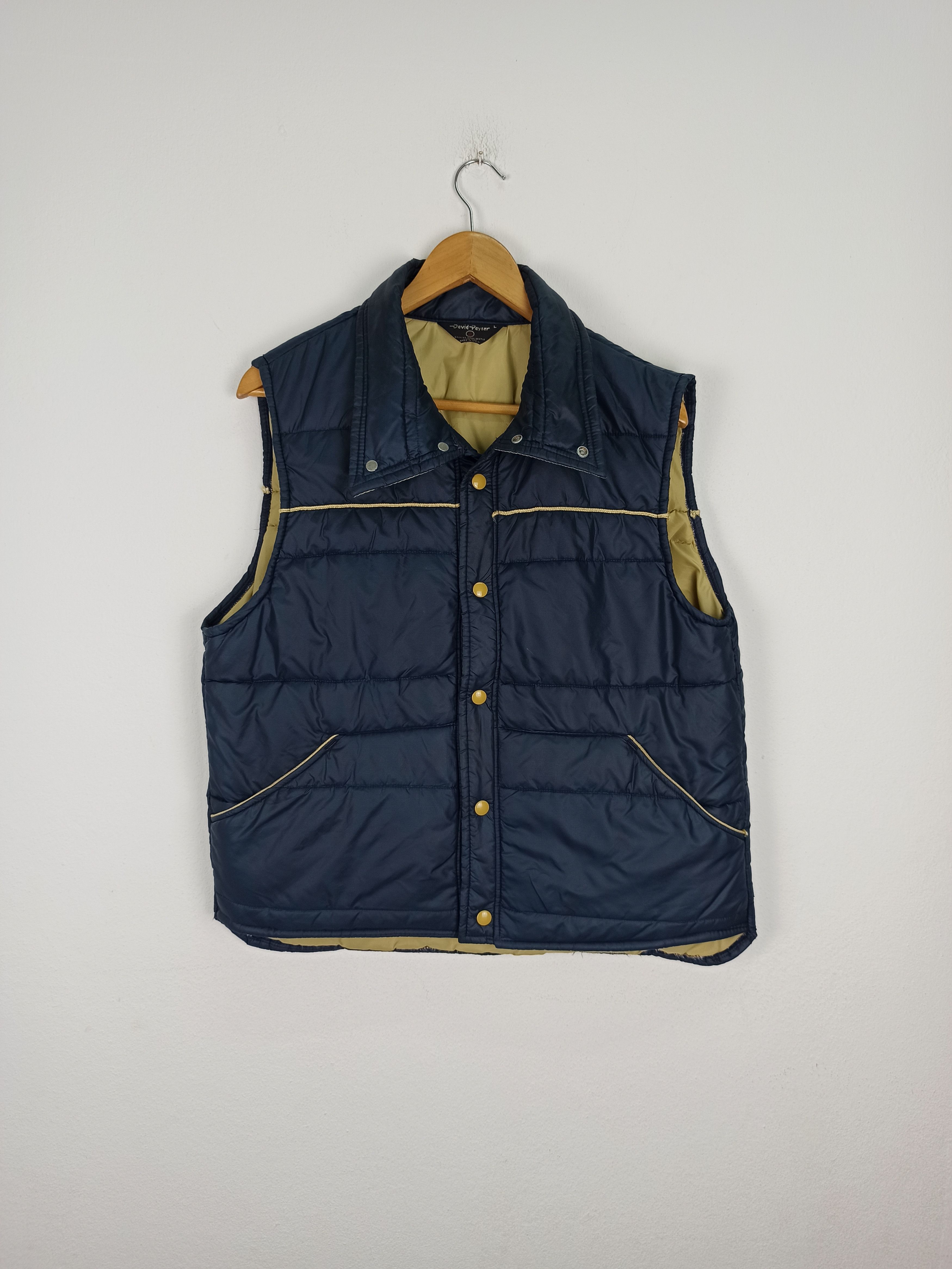 Vintage David Peyser Vest Puffer Pocket (c38)