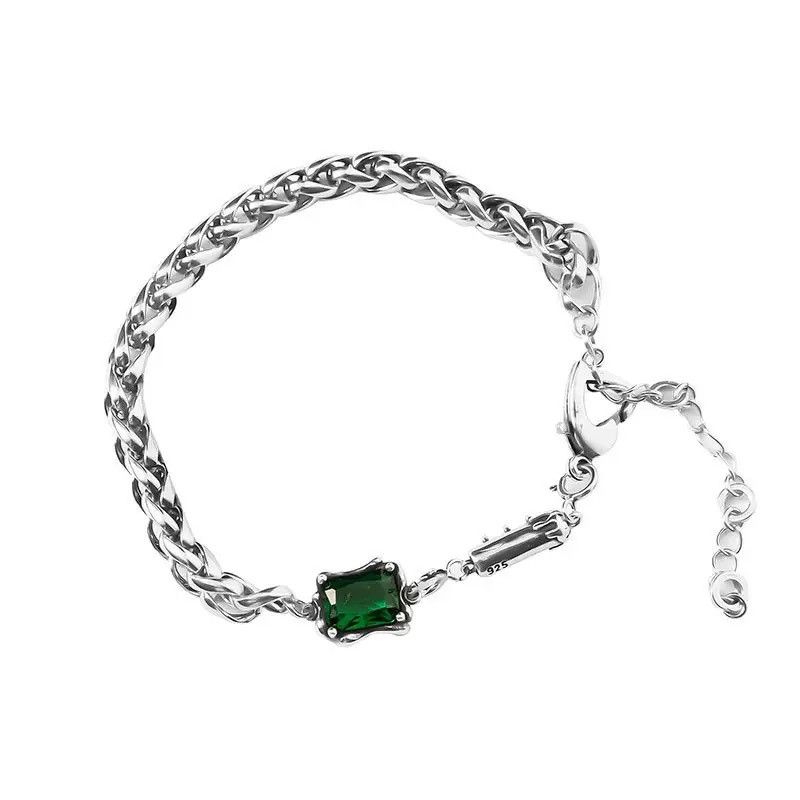 Jewelry × Vintage Square Zircon Thick Bracelet Size ONE SIZE - 2 Thumbnail