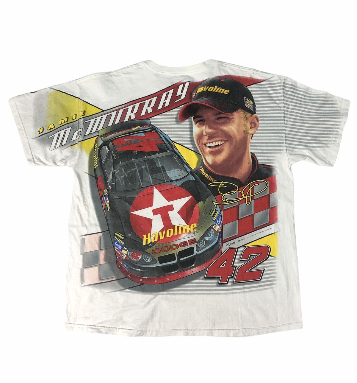 NASCAR Vintage Jamie Mc Murray Nascar Champion Full Print T-Shirt Size US L / EU 52-54 / 3 - 1 Thumbnail
