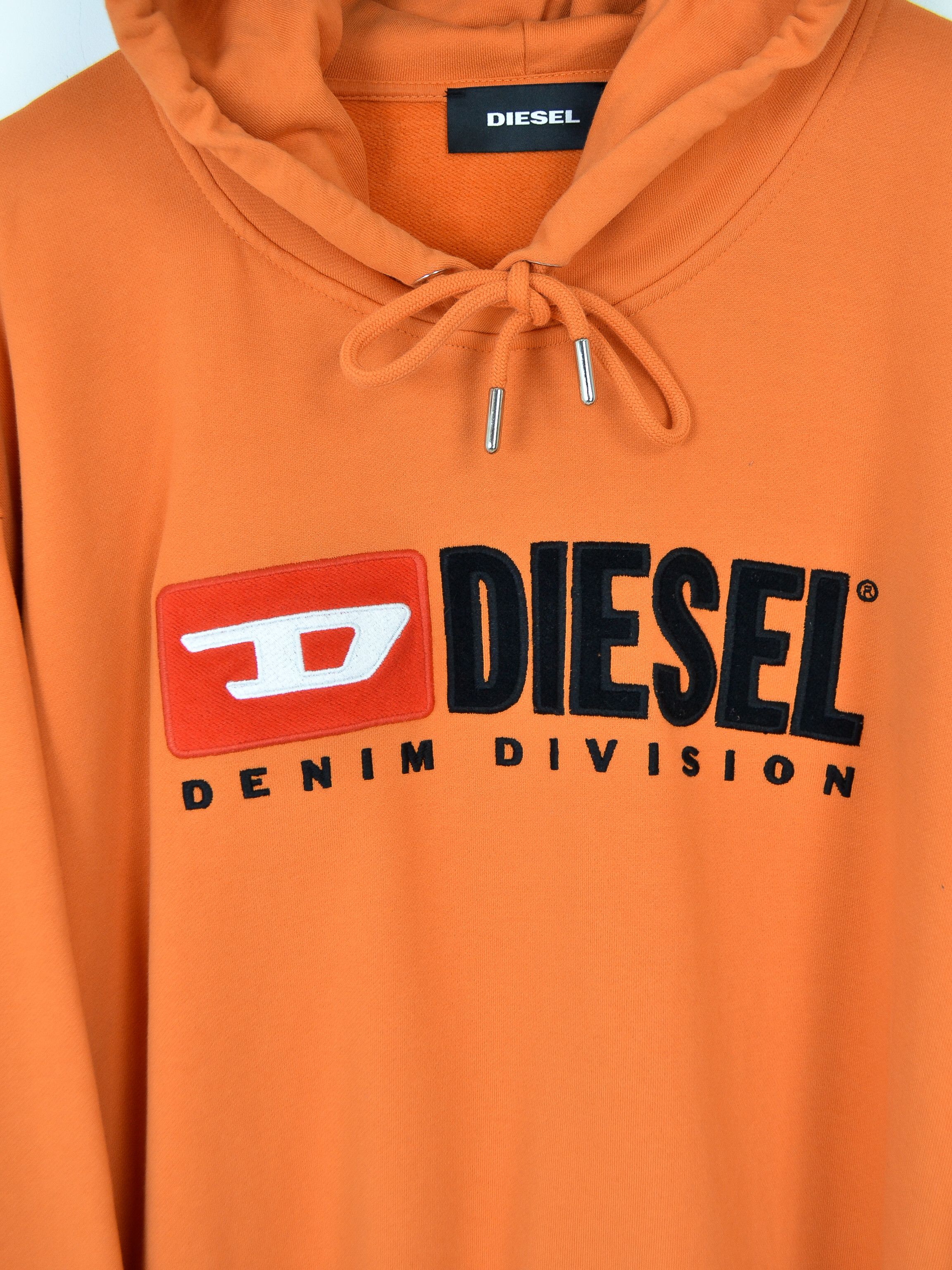 Diesel Diesel Logo Orange Hoodie Buggy Fit Oversized Size US XL / EU 56 / 4 - 4 Thumbnail
