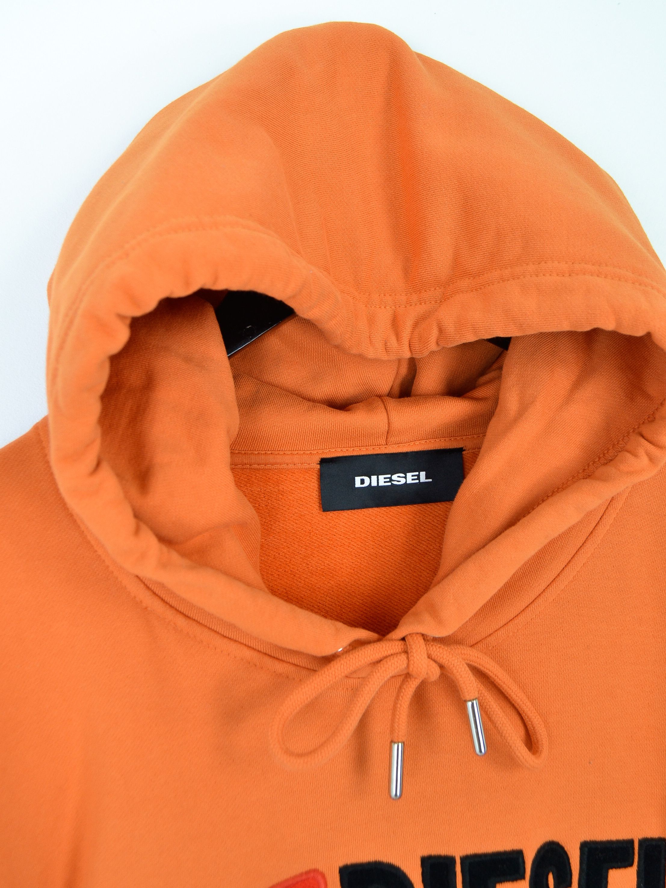 Diesel Diesel Logo Orange Hoodie Buggy Fit Oversized Size US XL / EU 56 / 4 - 5 Thumbnail