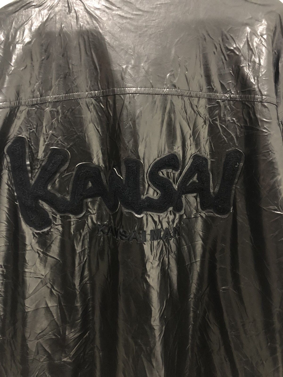 Japanese Brand × Kansai Yamamoto Kansai Man Big Logo Waterproofs Jacket Size US XL / EU 56 / 4 - 2 Thumbnail