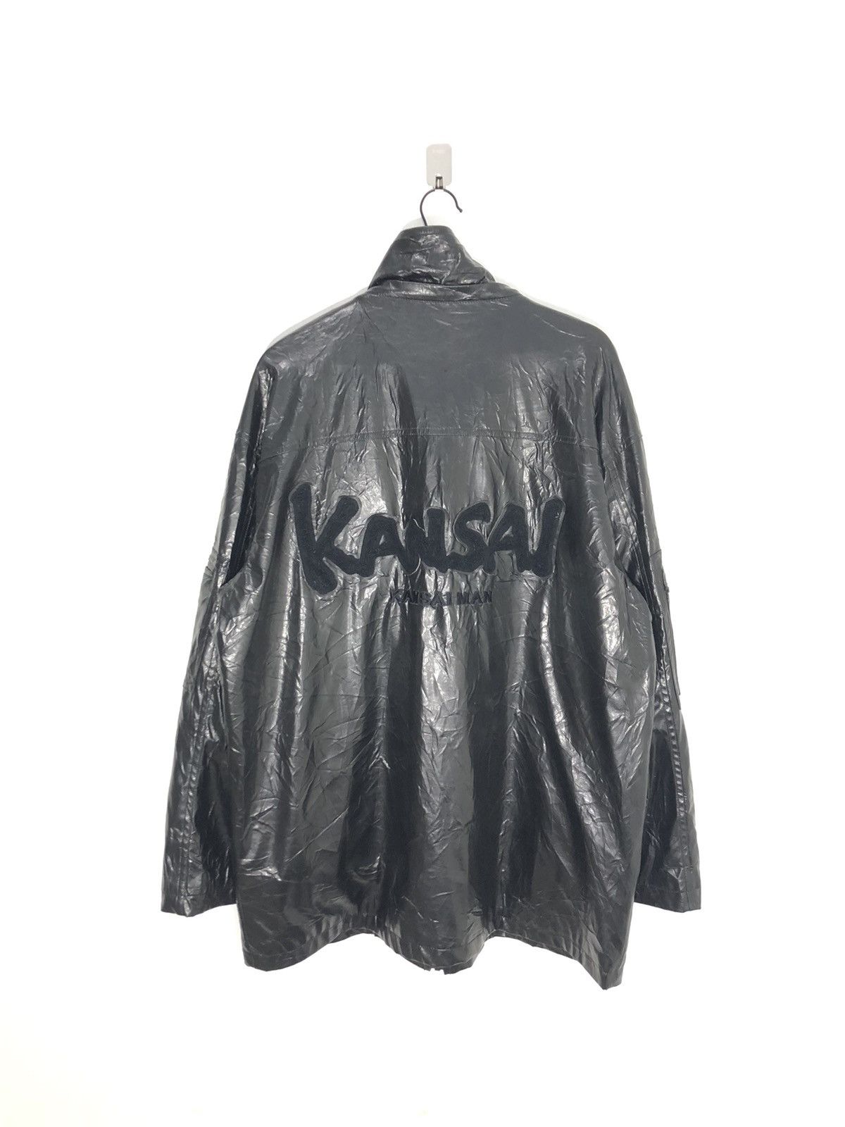Japanese Brand × Kansai Yamamoto Kansai Man Big Logo Waterproofs Jacket Size US XL / EU 56 / 4 - 1 Thumbnail